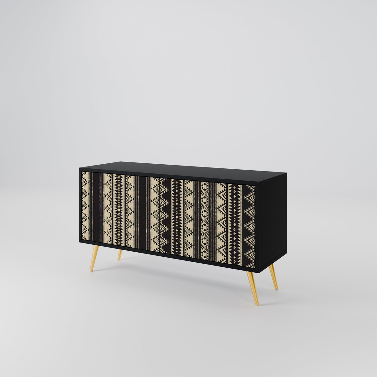 AZTEC Mueble de TV Compacto de 2 puertas