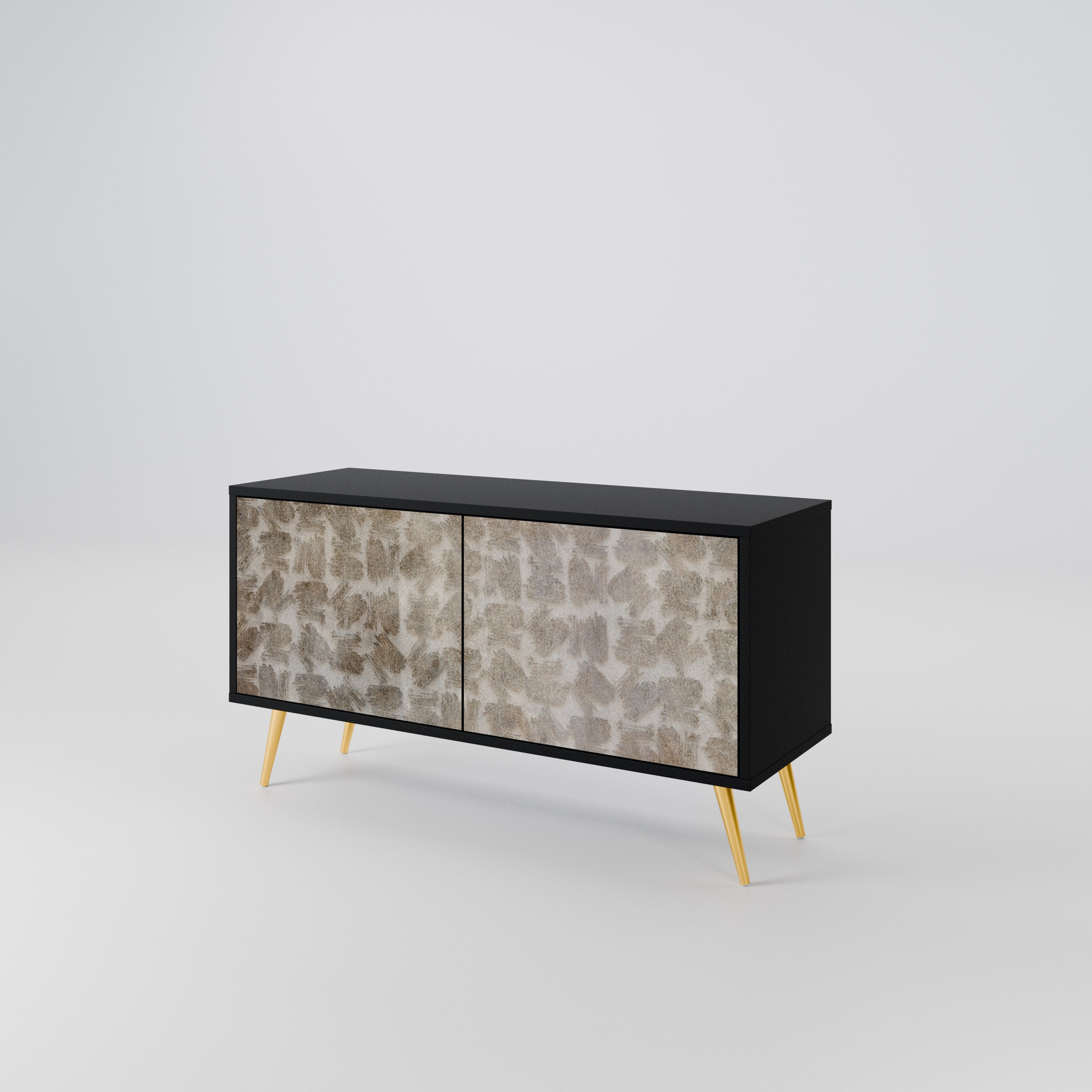 SLIGHTLY BLURRED Compact 2-Door TV Cabinet