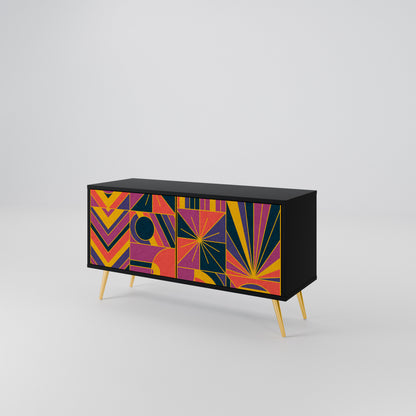 ELECTRIC PATTERNS Mueble de TV Compacto de 2 puertas