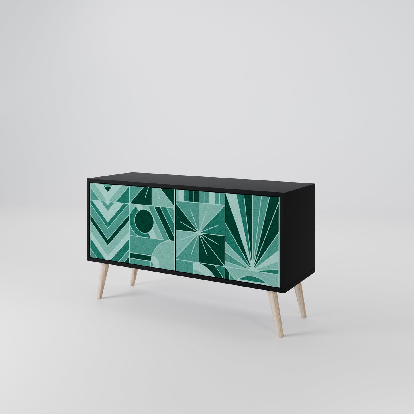 HARMONIC GRID Mueble de TV Compacto de 2 puertas