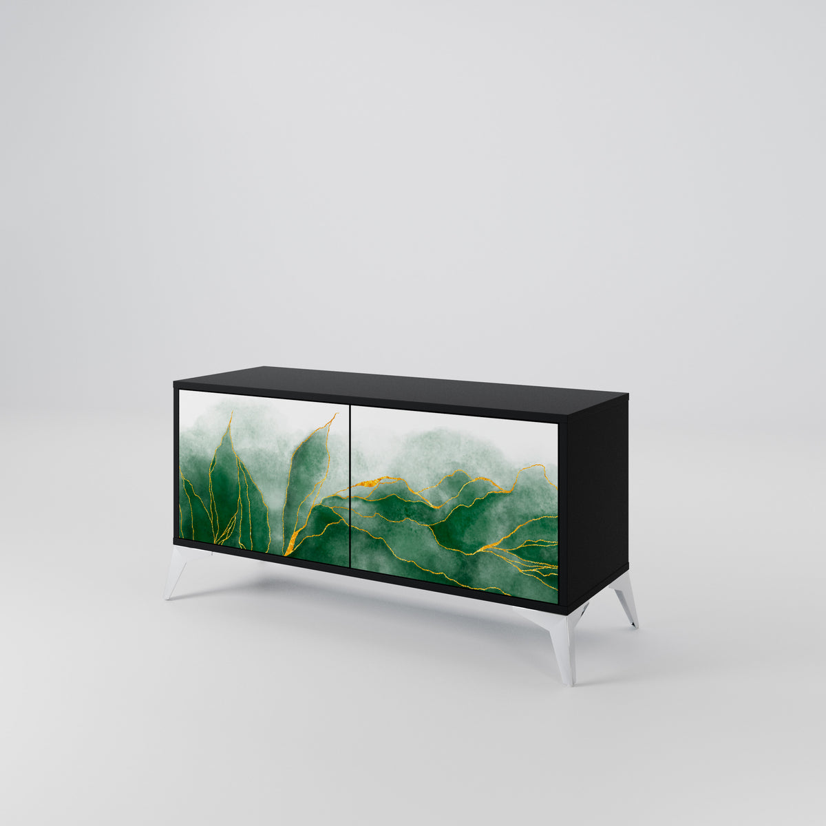 EXPENSIVE NATURE Compact 2-Door TV Cabinet