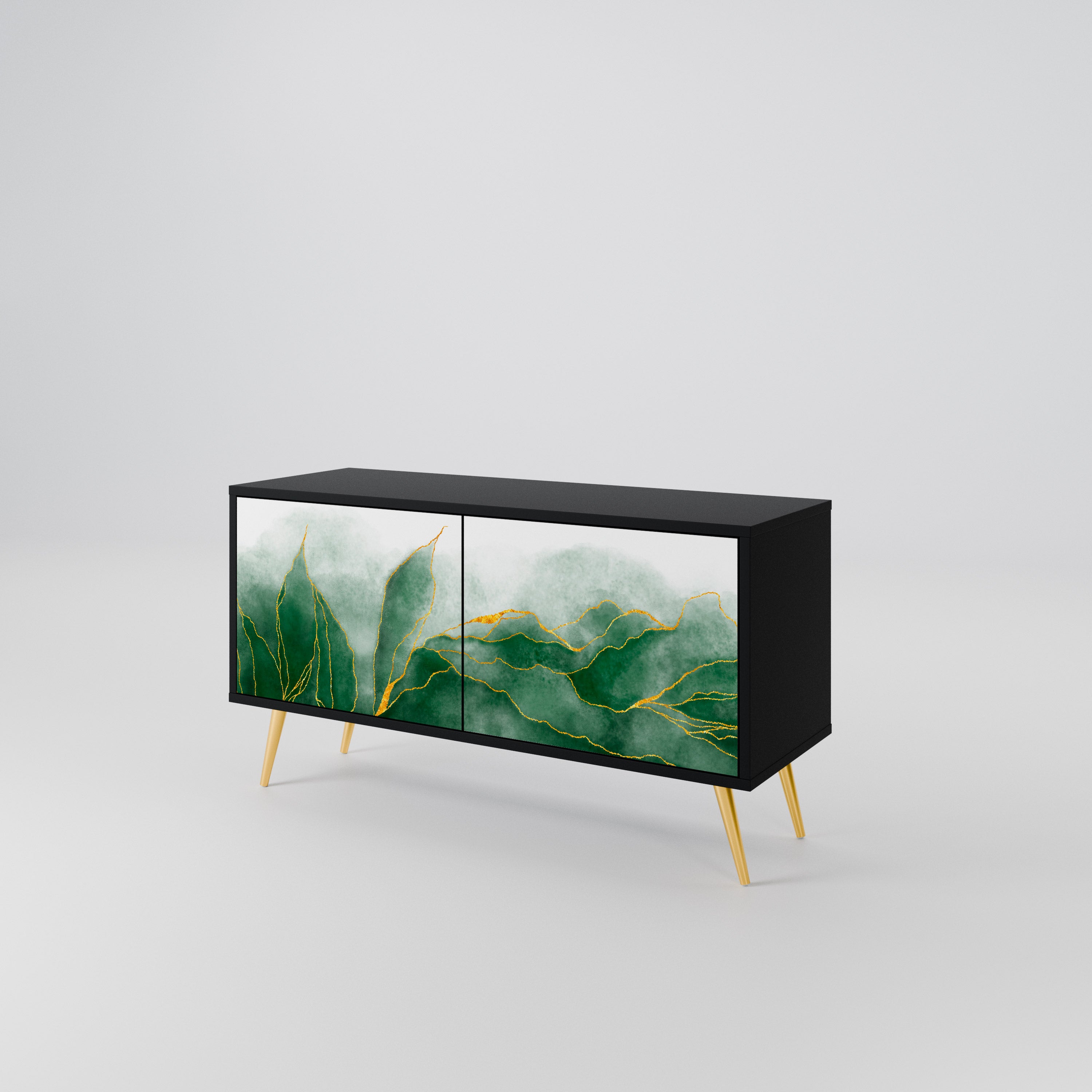 EXPENSIVE NATURE Compact 2-Door TV Cabinet