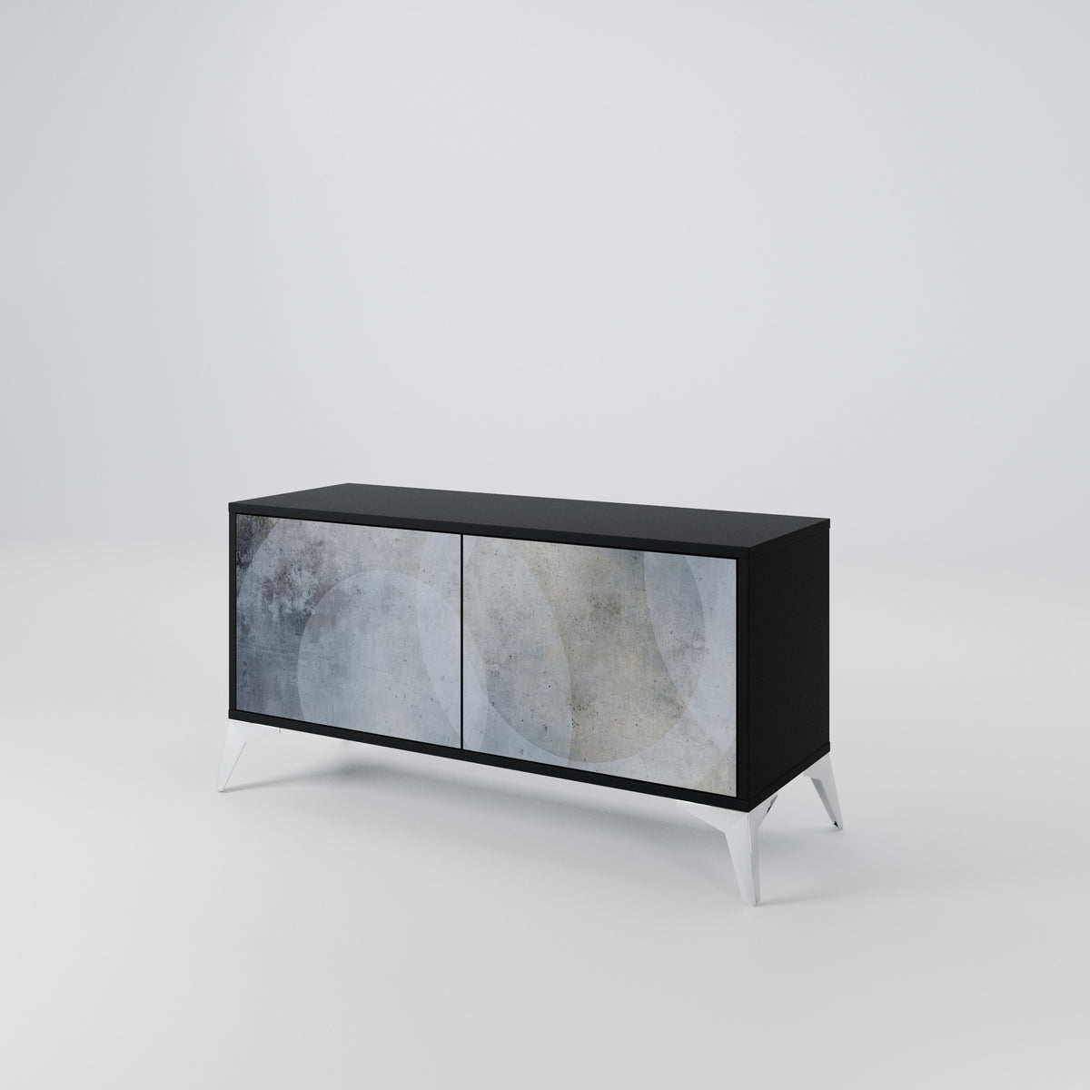 MUTED ARC Mueble de TV Compacto de 2 puertas