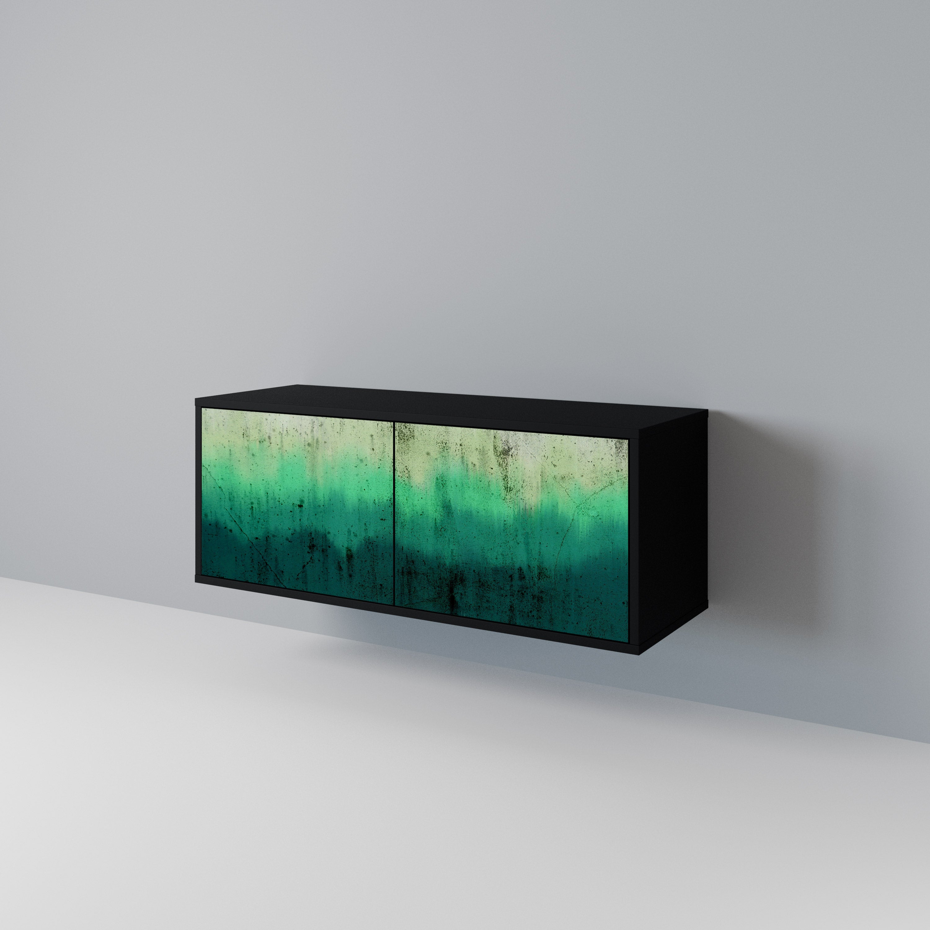 NORTHERN LIGHTS Mueble de TV Compacto de 2 puertas