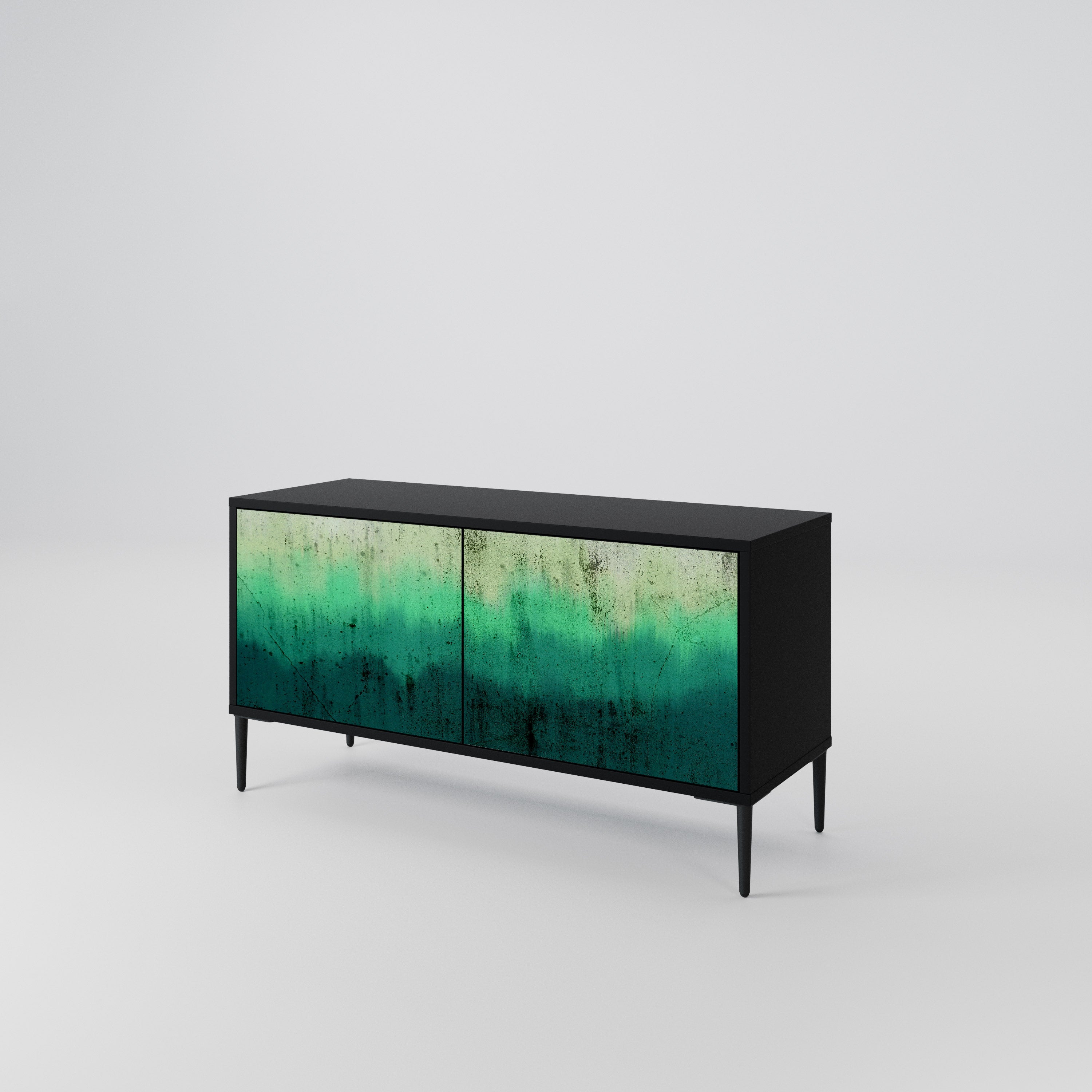 NORTHERN LIGHTS Mueble de TV Compacto de 2 puertas