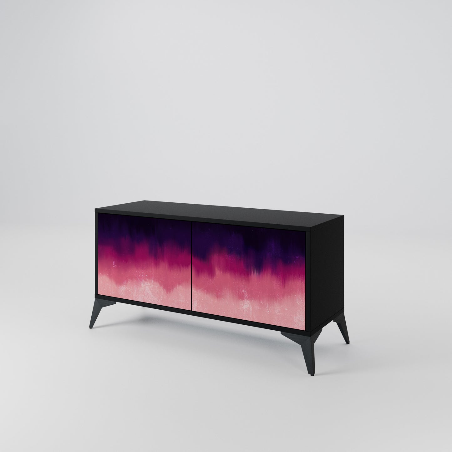AURORA BOREALIS Mueble de TV Compacto de 2 puertas