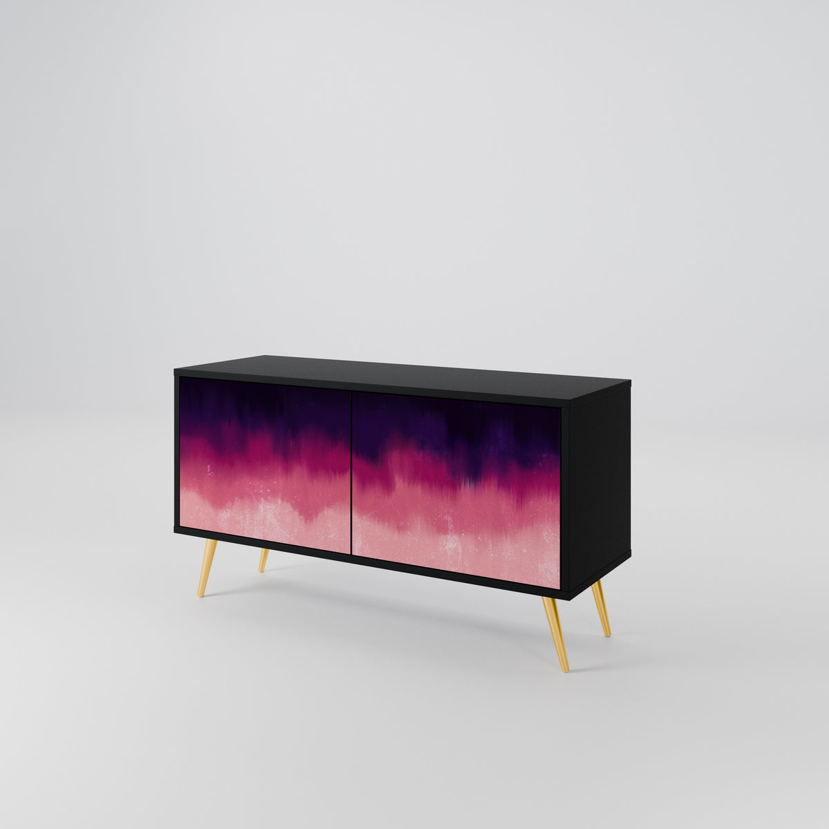 AURORA BOREALIS Mueble de TV Compacto de 2 puertas