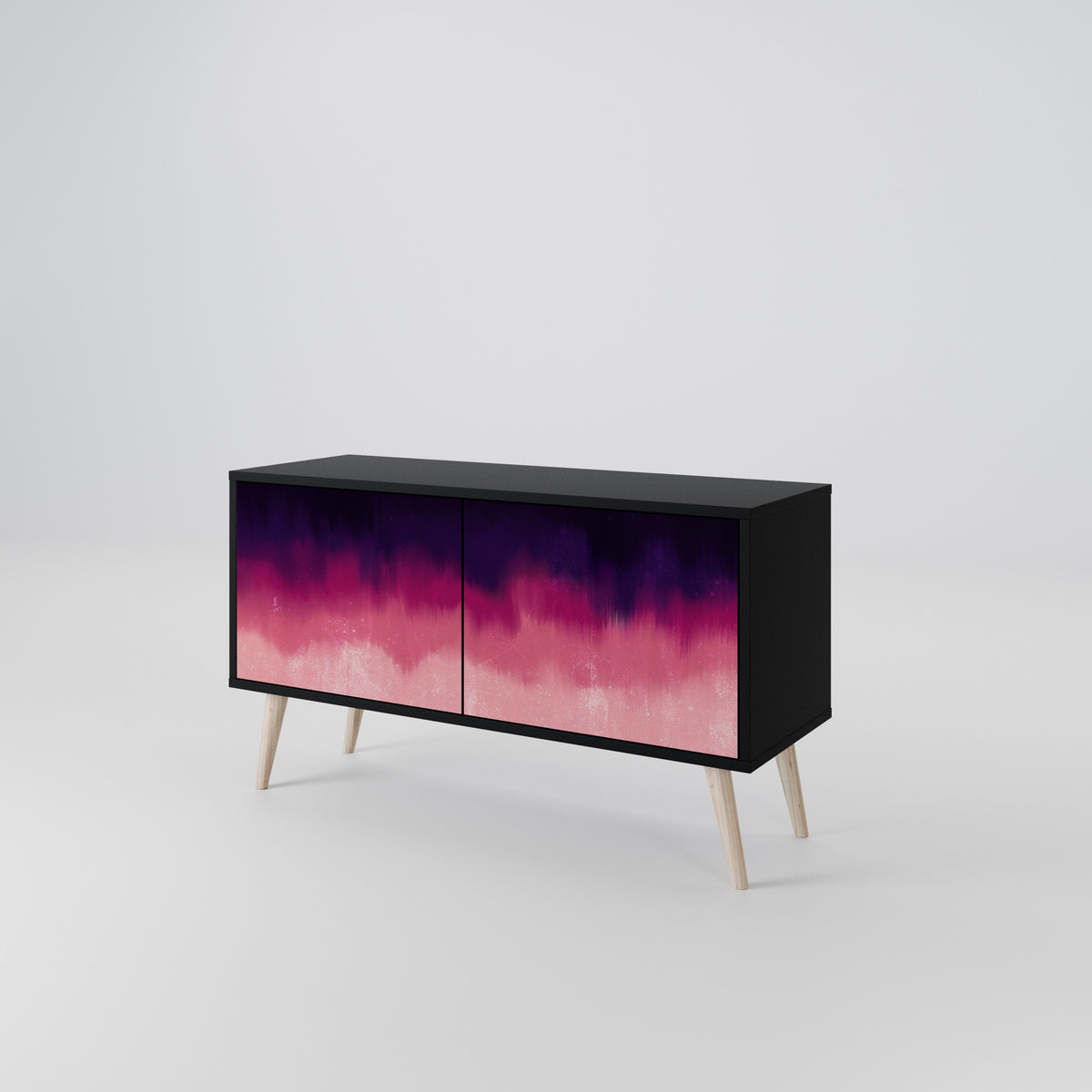 AURORA BOREALIS Mueble de TV Compacto de 2 puertas