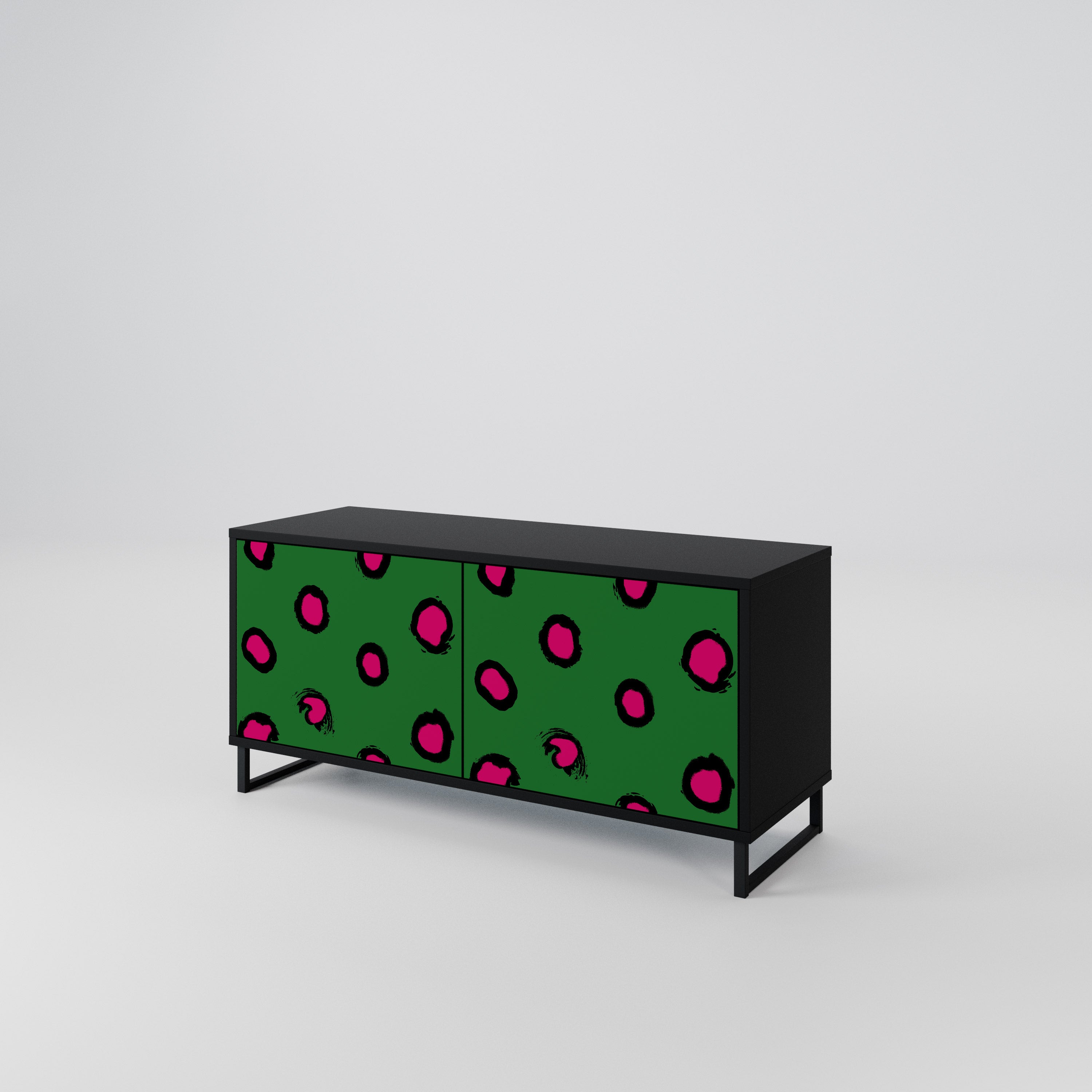 FUNKY SPOTS Mueble de TV Compacto de 2 puertas