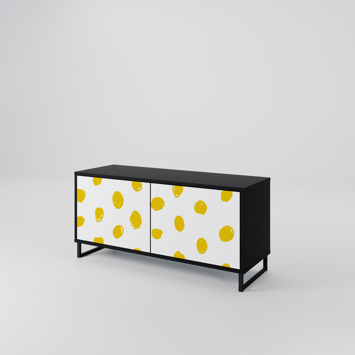 RADIANT REVERIE Mueble de TV Compacto de 2 puertas