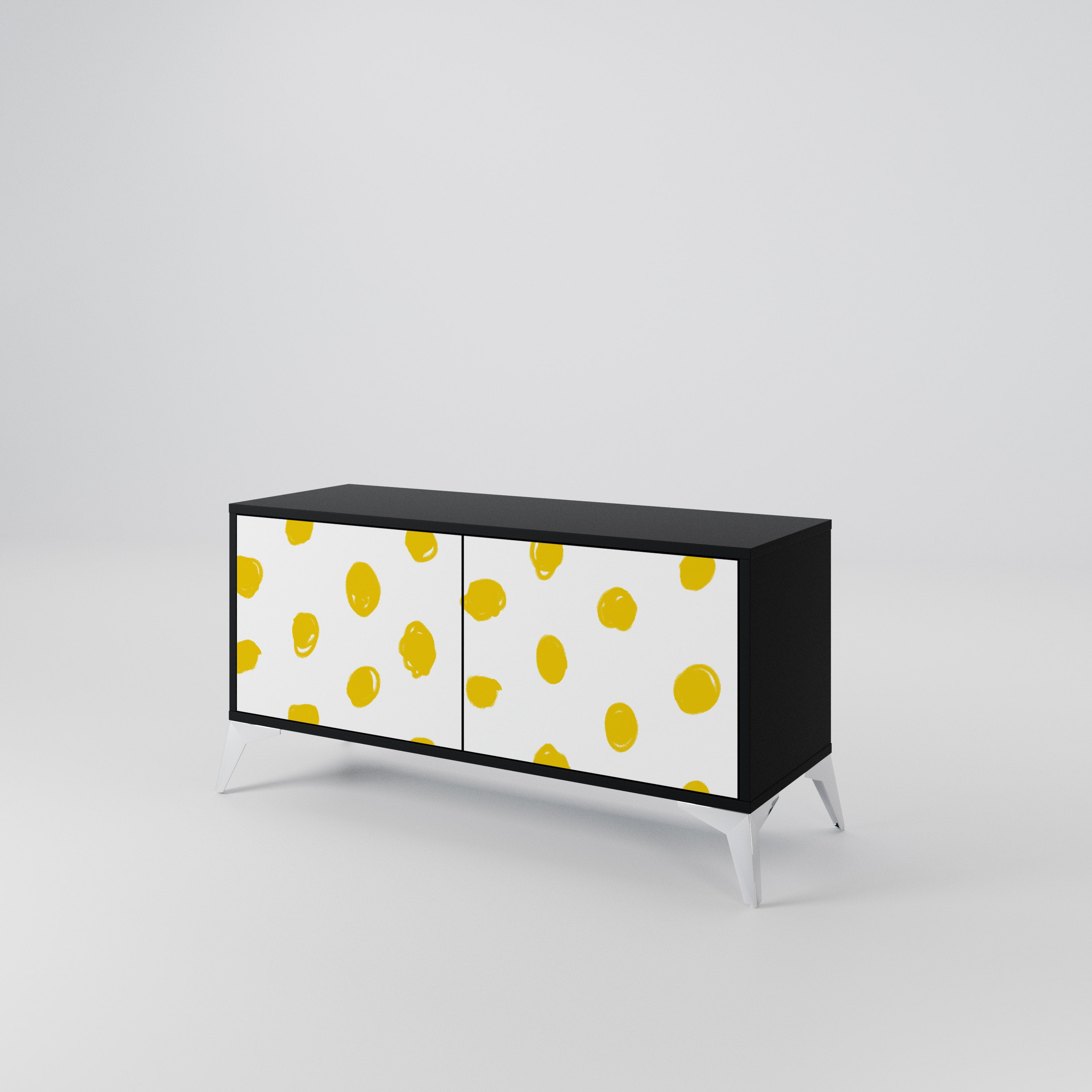 RADIANT REVERIE Mueble de TV Compacto de 2 puertas