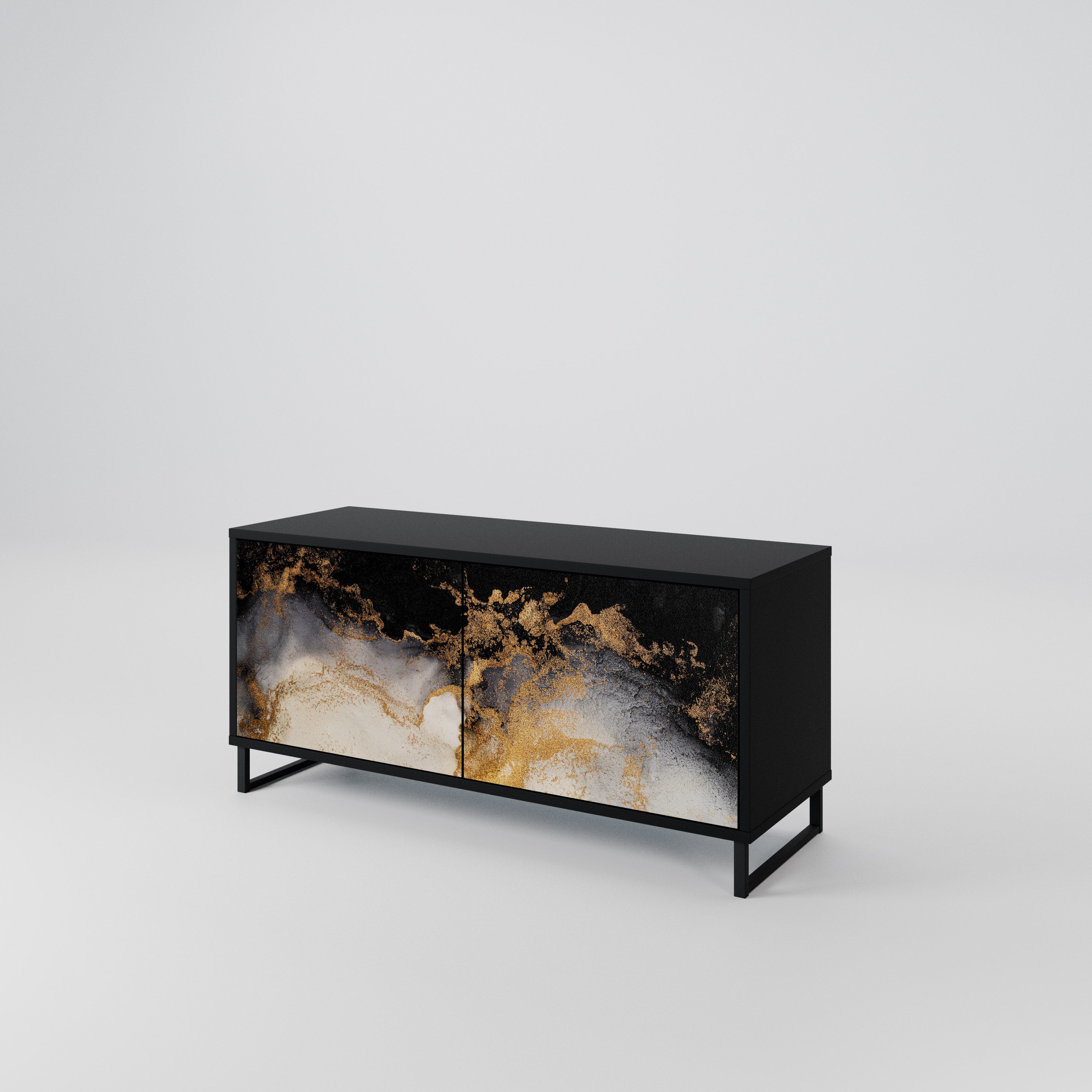 MARBLE OF TOMMORROW Mueble de TV Compacto de 2 puertas