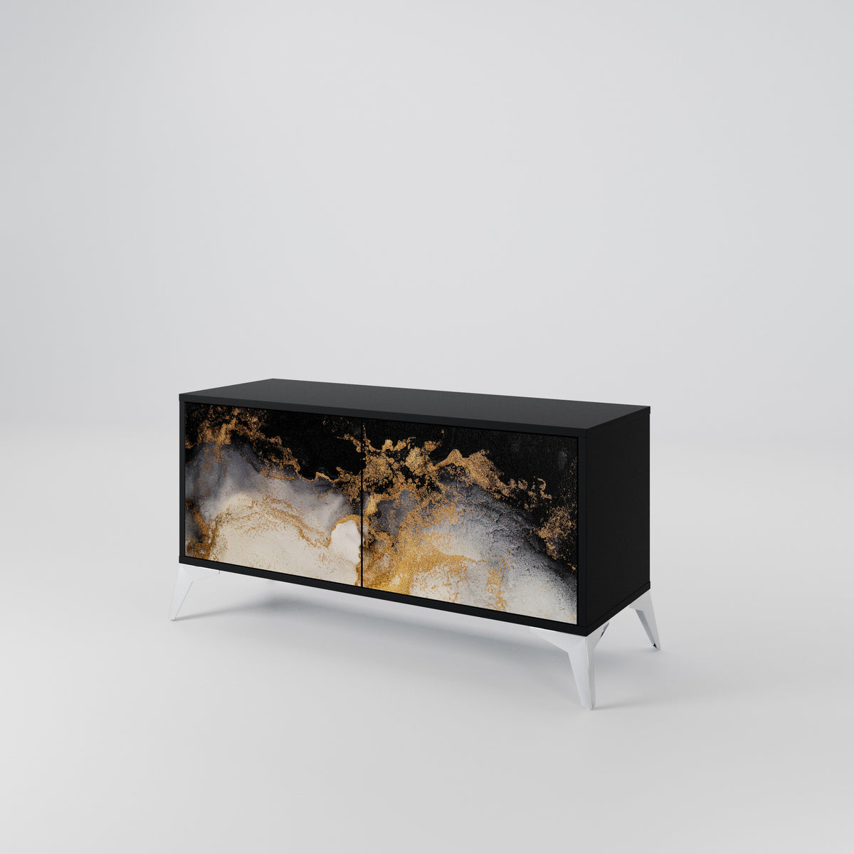 MARBLE OF TOMMORROW Mueble de TV Compacto de 2 puertas