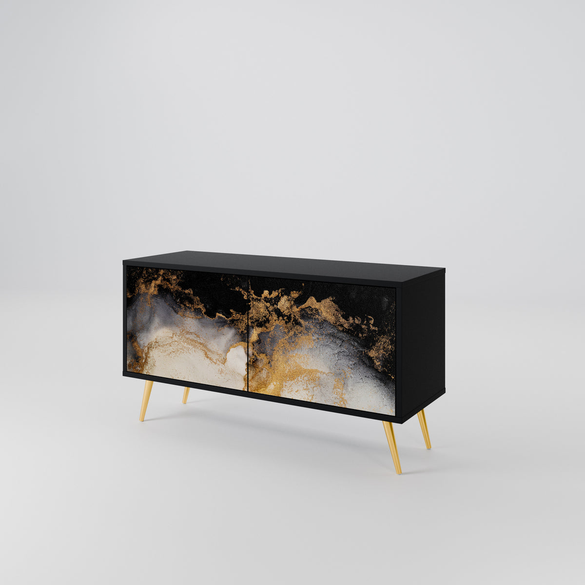 MARBLE OF TOMMORROW Mueble de TV Compacto de 2 puertas