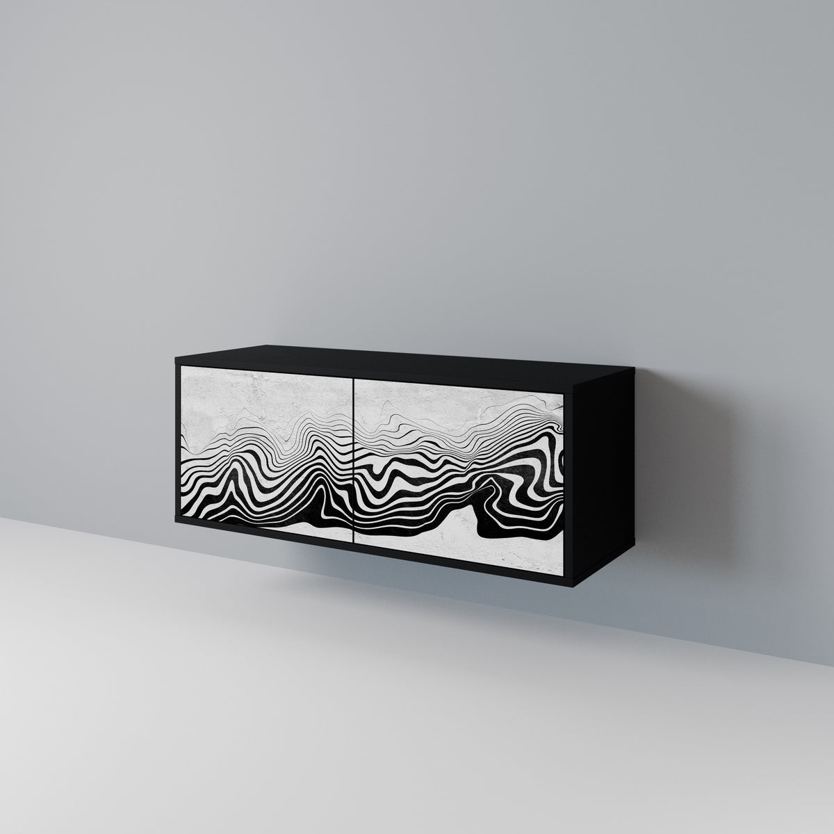 MONOCHROME MIRAGE Mueble de TV Compacto de 2 puertas