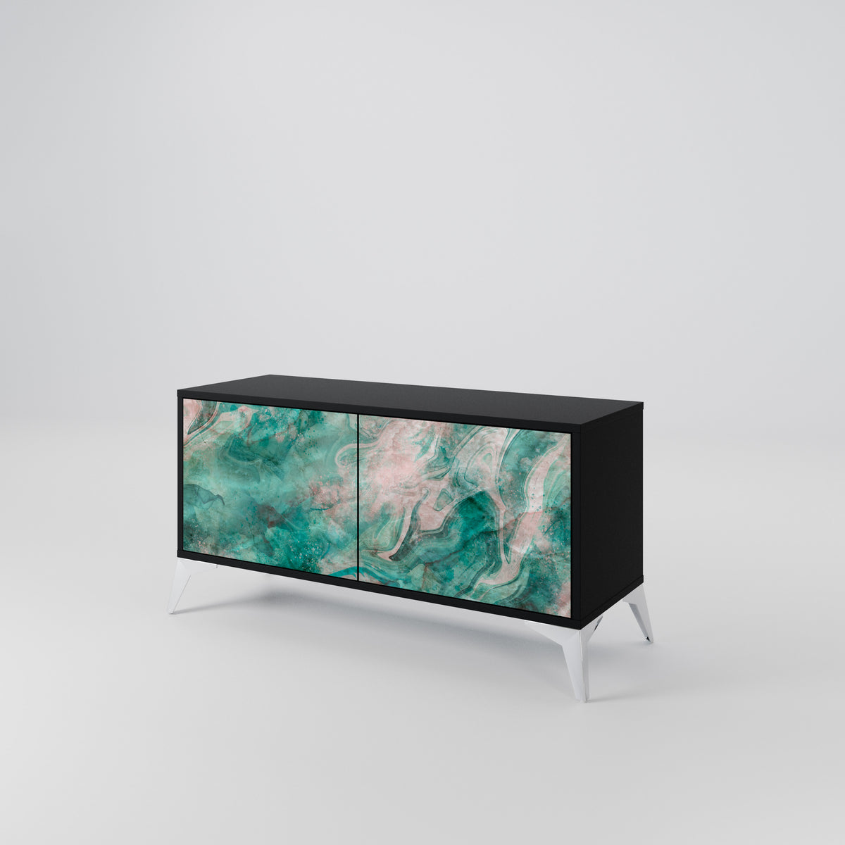 ABSTRACT ALCHEMY Mueble de TV Compacto de 2 puertas