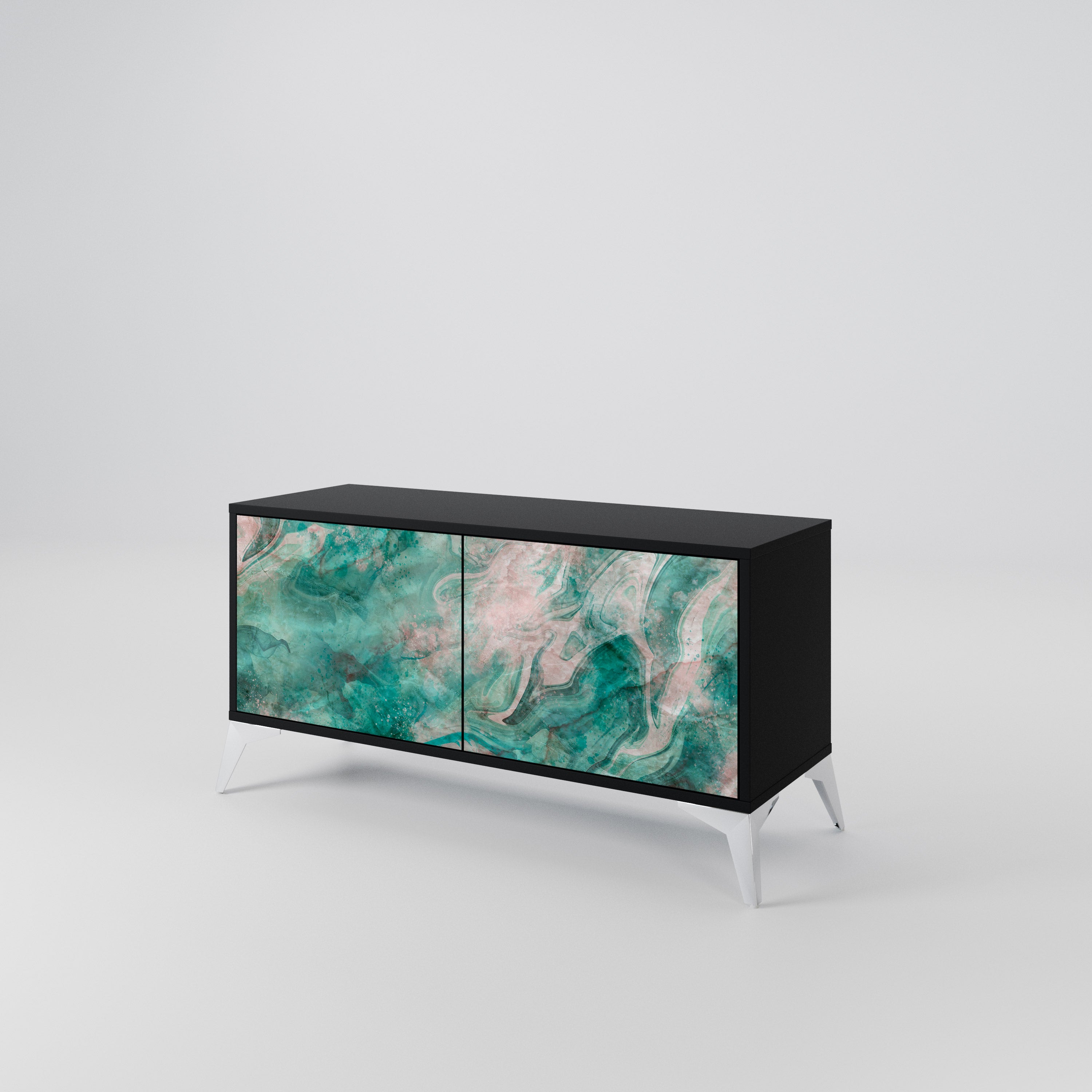 ABSTRACT ALCHEMY Mueble de TV Compacto de 2 puertas