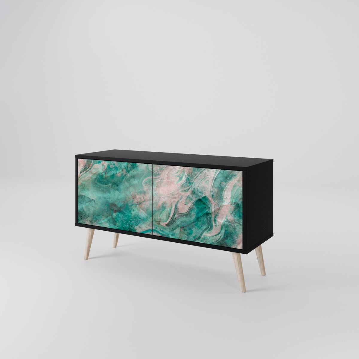 ABSTRACT ALCHEMY Mueble de TV Compacto de 2 puertas
