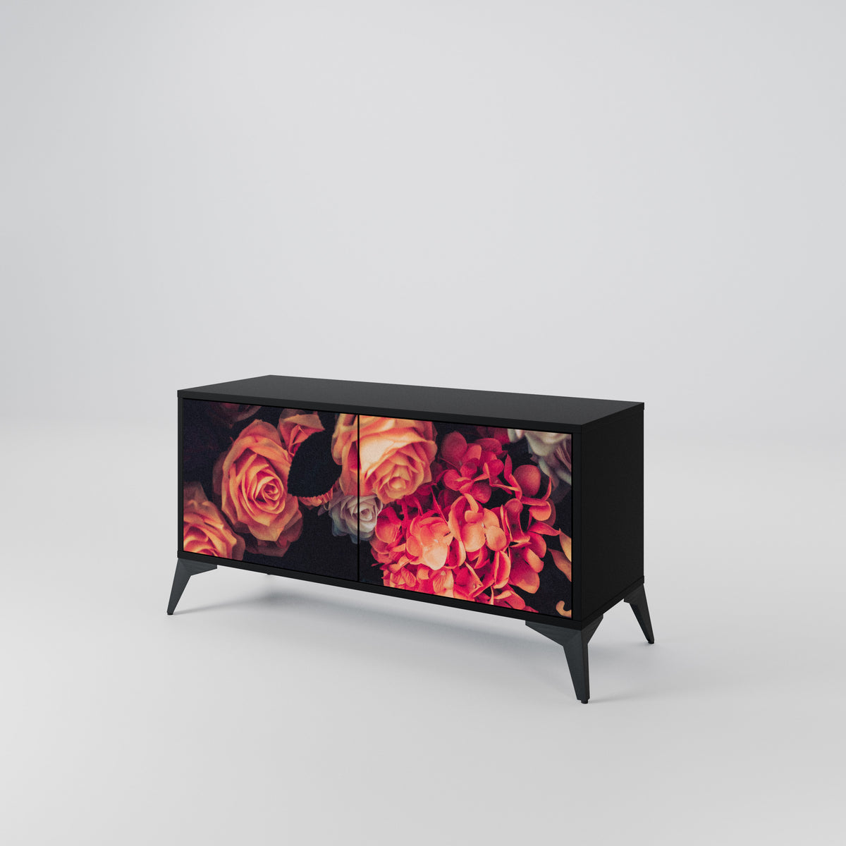 NEVERENDING BLOOM Mueble de TV Compacto de 2 puertas