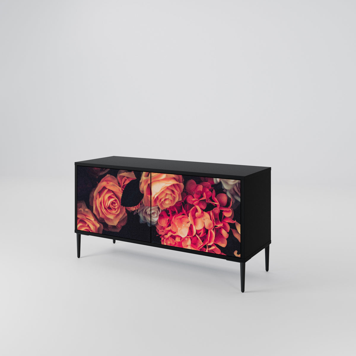 NEVERENDING BLOOM Mueble de TV Compacto de 2 puertas