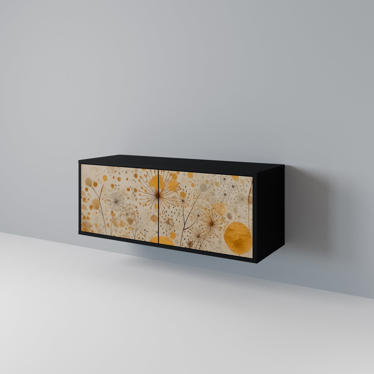MORNING GLADE Mueble de TV Compacto de 2 puertas