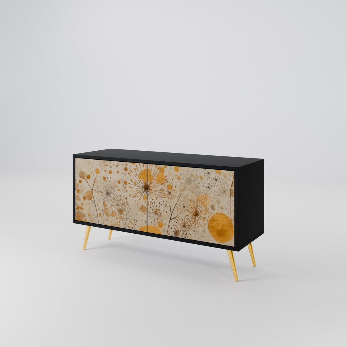 MORNING GLADE Mueble de TV Compacto de 2 puertas