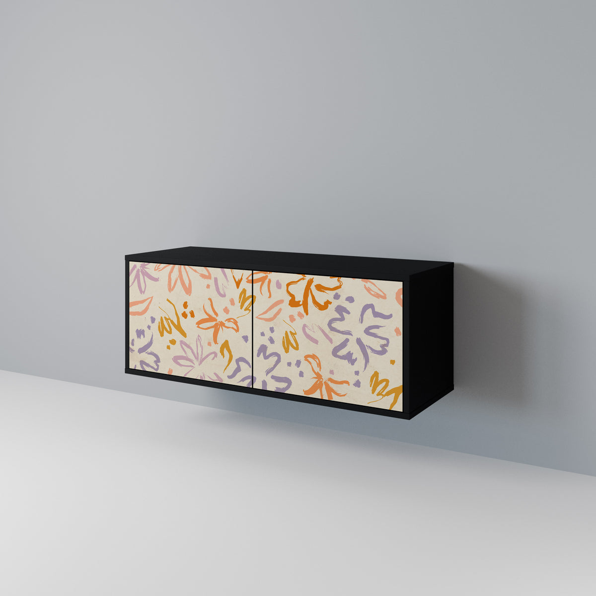 SPRING WHIMSY Mueble de TV Compacto de 2 puertas
