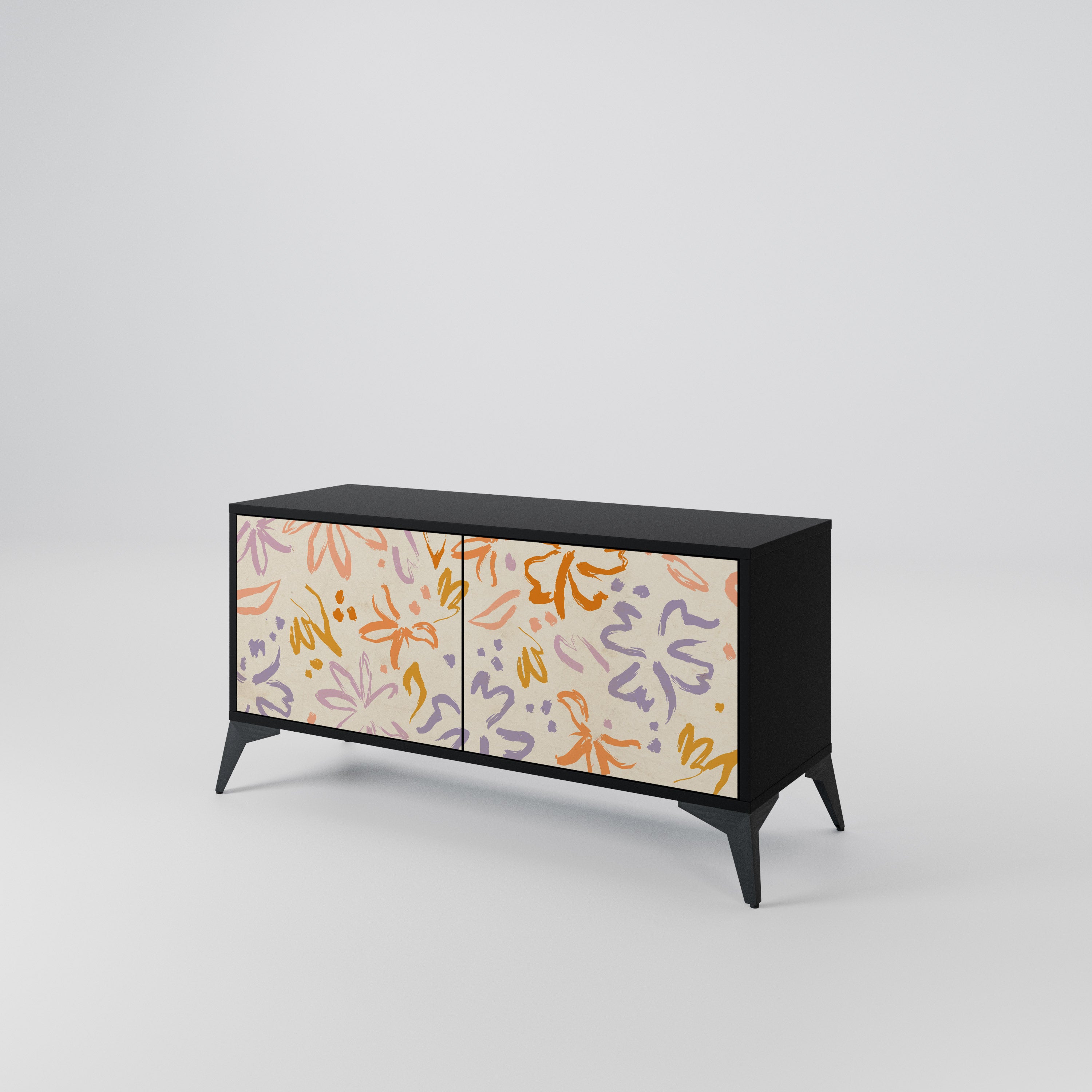 SPRING WHIMSY Mueble de TV Compacto de 2 puertas