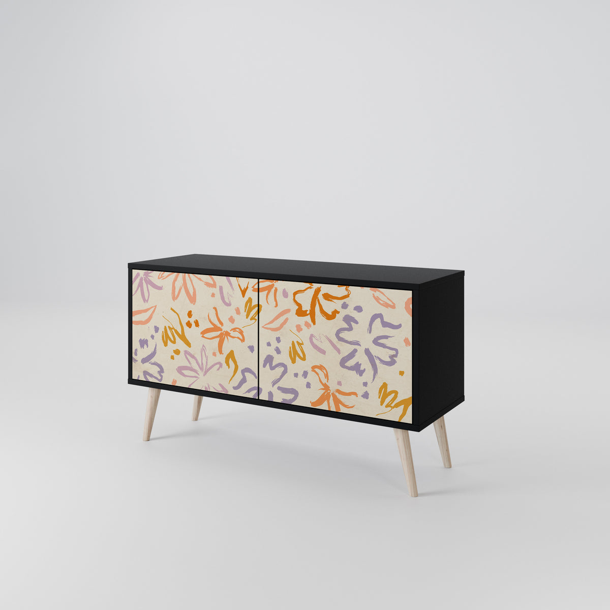 SPRING WHIMSY Mueble de TV Compacto de 2 puertas