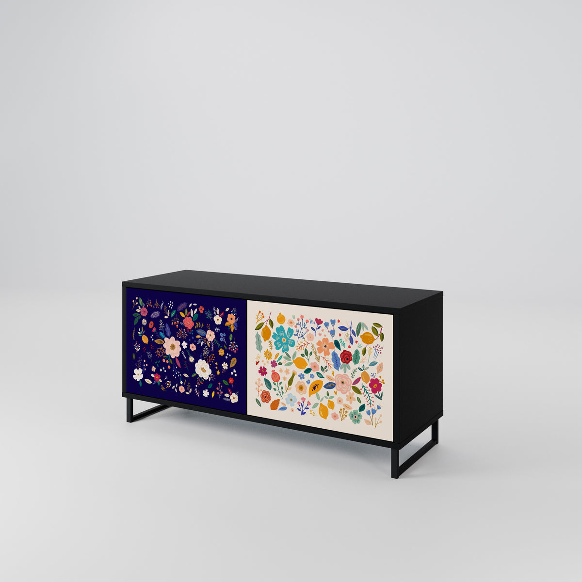 FLORAL COMBINATION Mueble de TV Compacto de 2 puertas