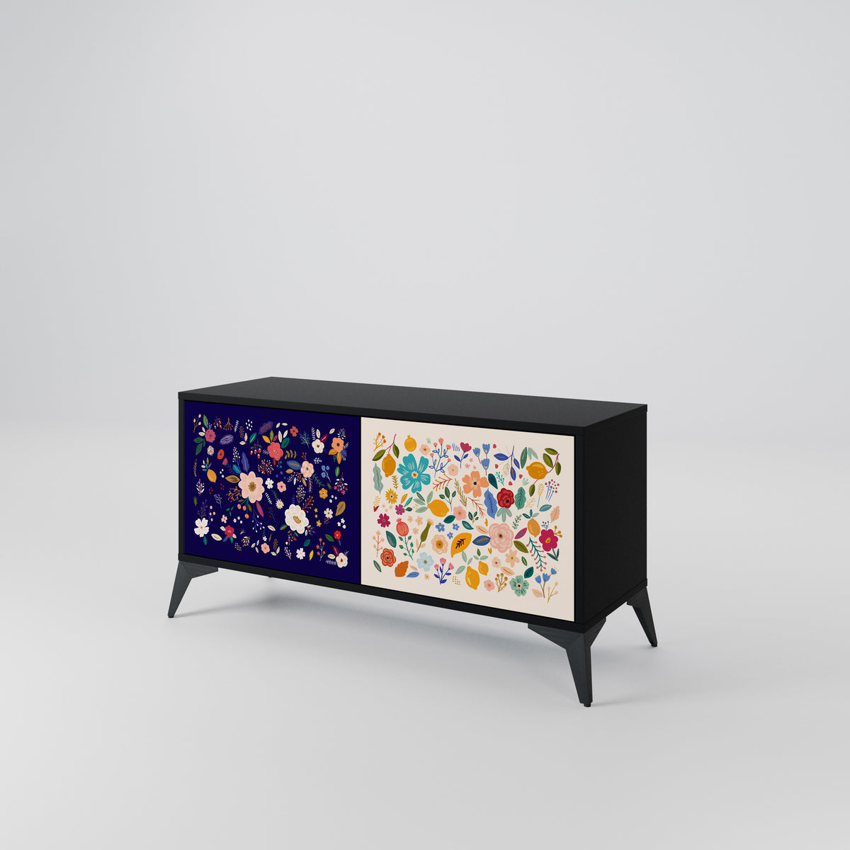 FLORAL COMBINATION Mueble de TV Compacto de 2 puertas