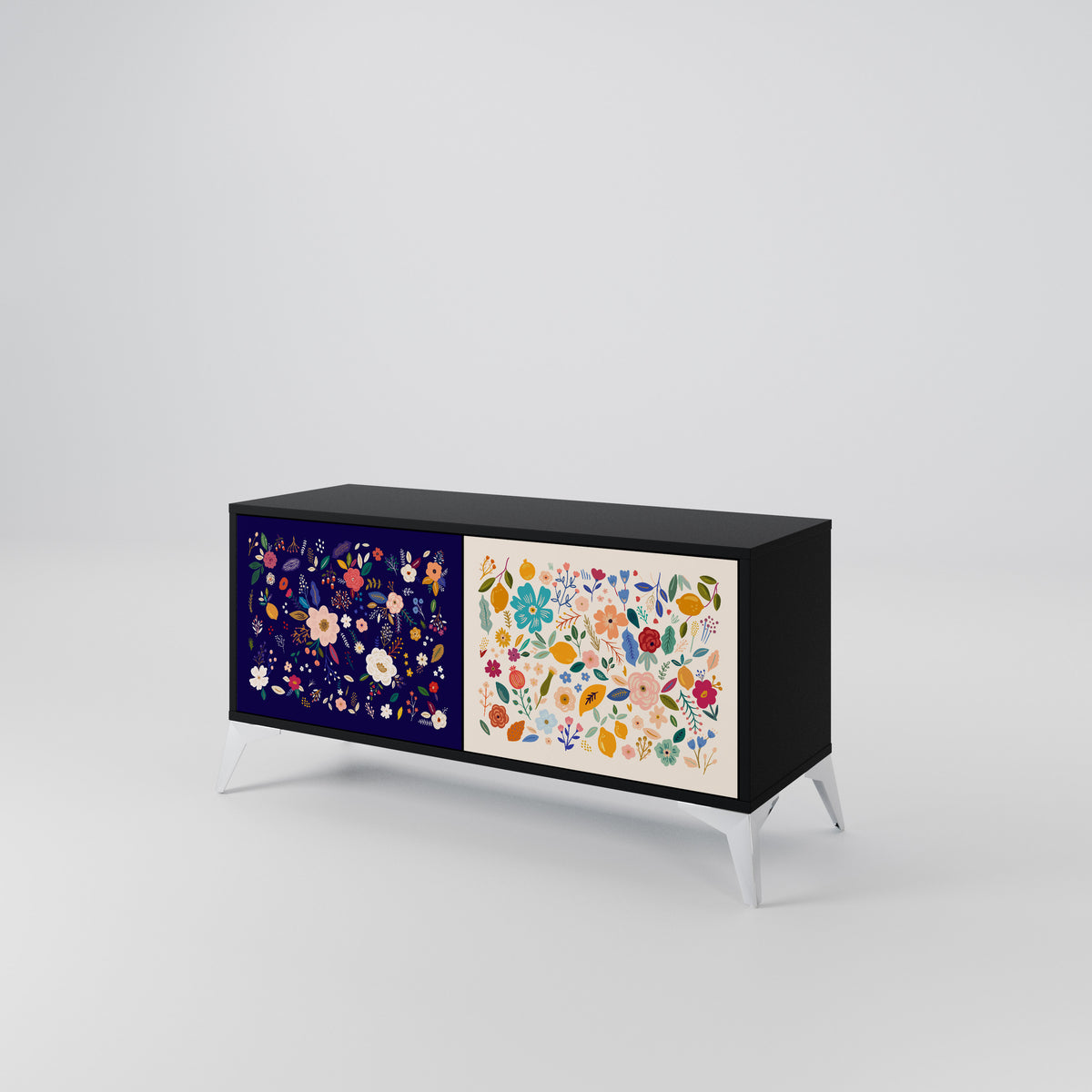 FLORAL COMBINATION Mueble de TV Compacto de 2 puertas