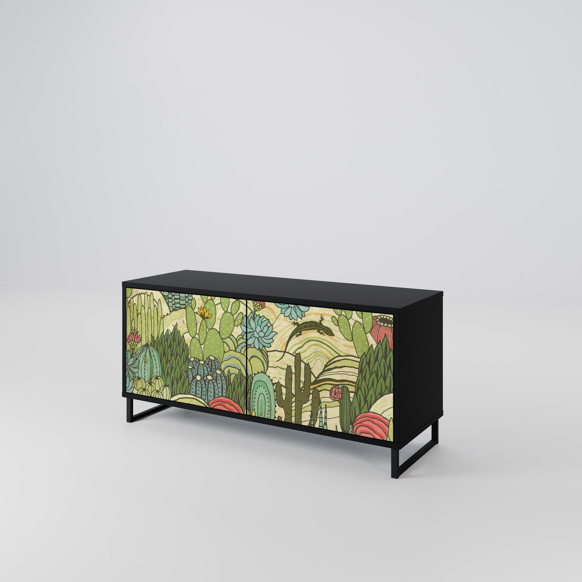 SUCCULENTS KALEIDOSCOPE Mueble de TV Compacto de 2 puertas