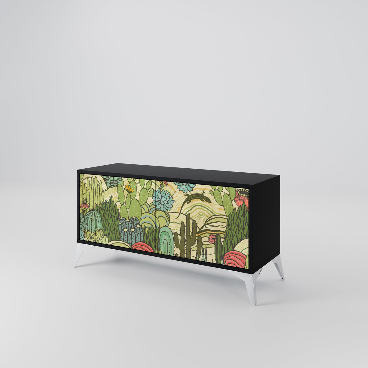 SUCCULENTS KALEIDOSCOPE Mueble de TV Compacto de 2 puertas