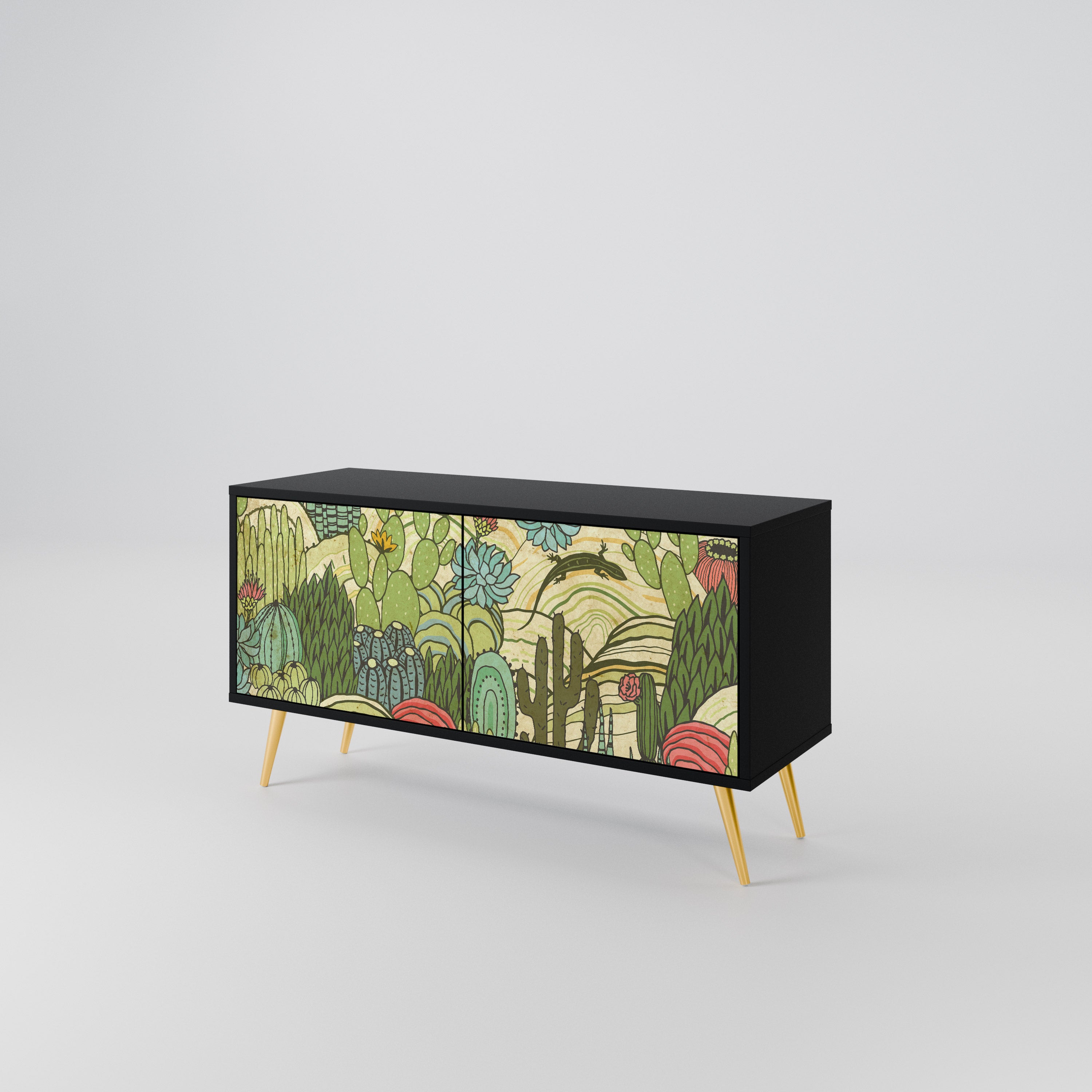 SUCCULENTS KALEIDOSCOPE Mueble de TV Compacto de 2 puertas