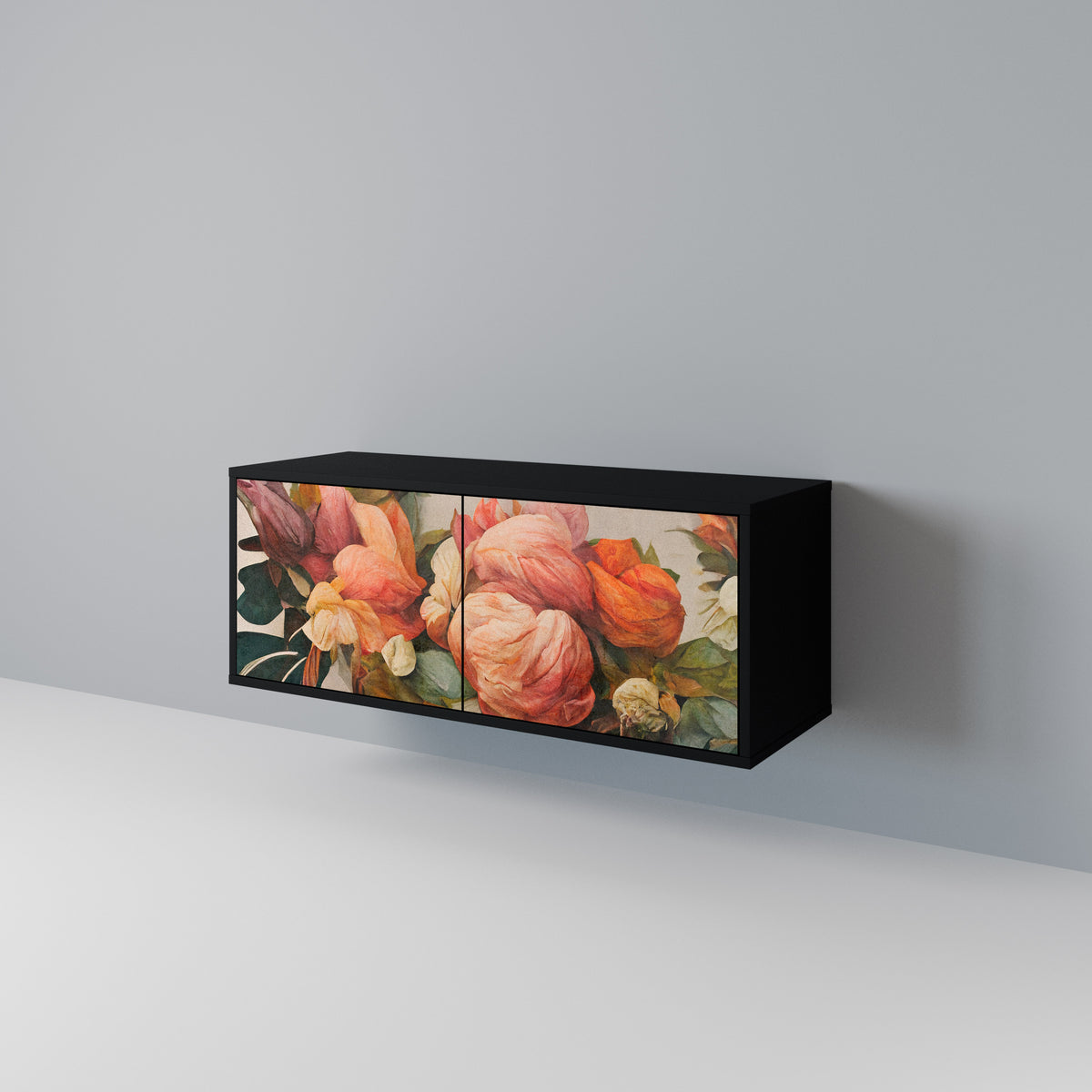 STYLISH BEAUTY Mueble de TV Compacto de 2 puertas