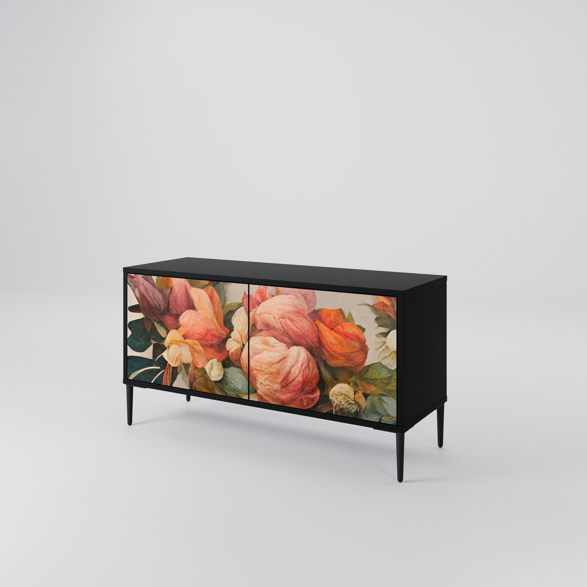 STYLISH BEAUTY Mueble de TV Compacto de 2 puertas