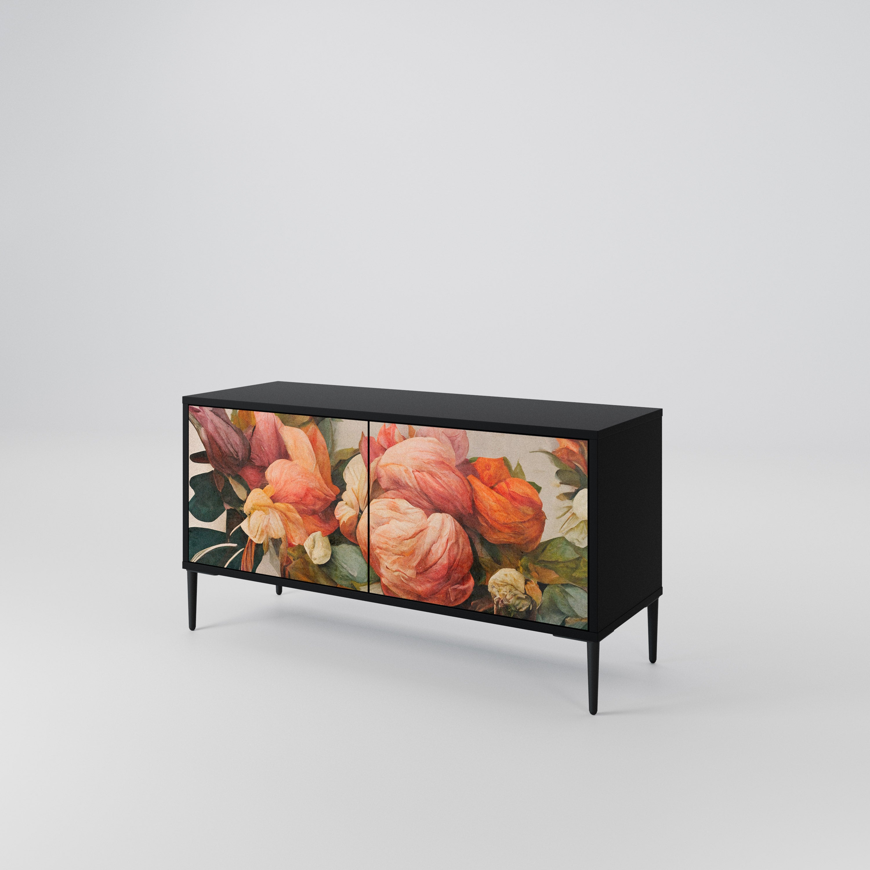 STYLISH BEAUTY Mueble de TV Compacto de 2 puertas
