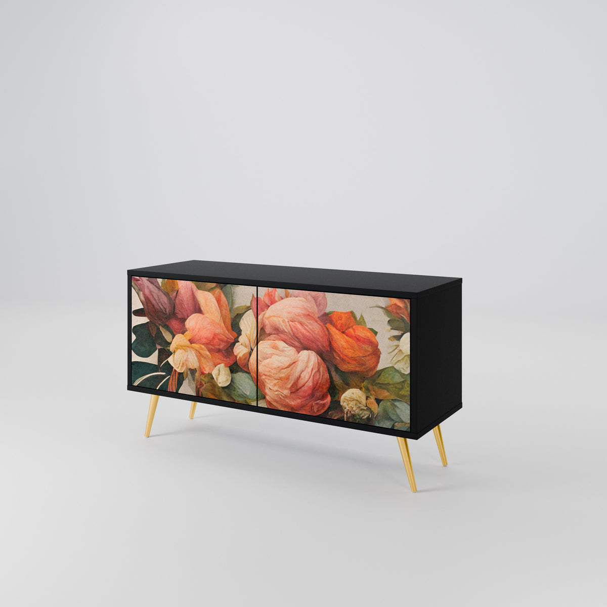 STYLISH BEAUTY Mueble de TV Compacto de 2 puertas