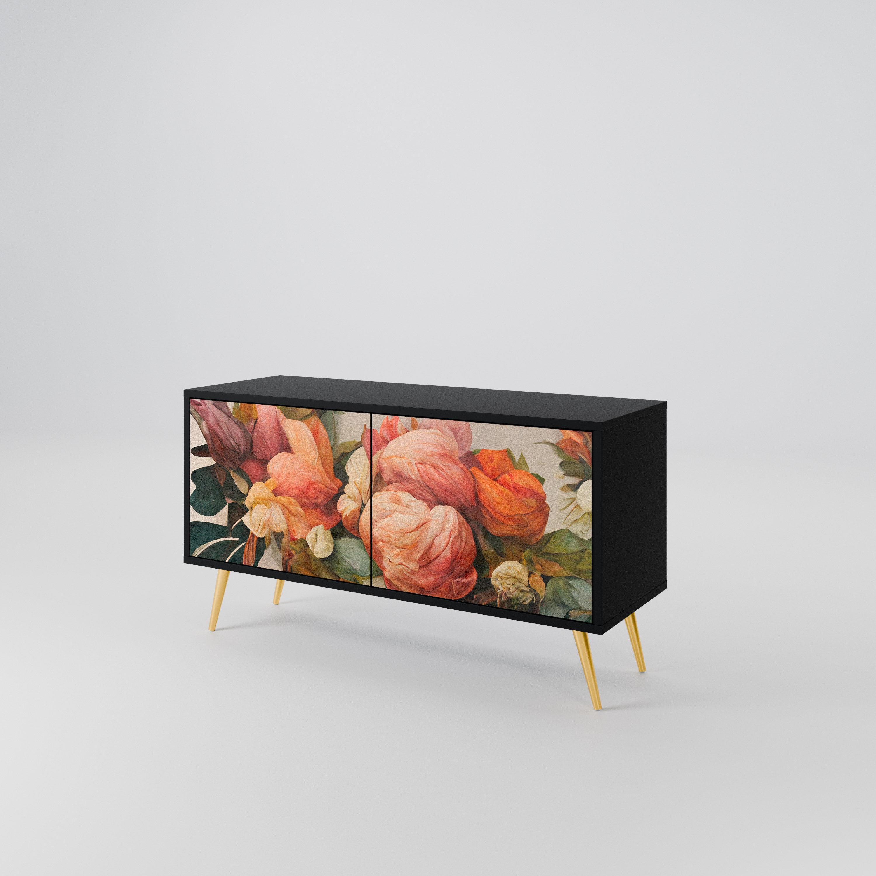 STYLISH BEAUTY Mueble de TV Compacto de 2 puertas