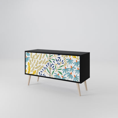 HELLO SPRING Mueble de TV Compacto de 2 puertas