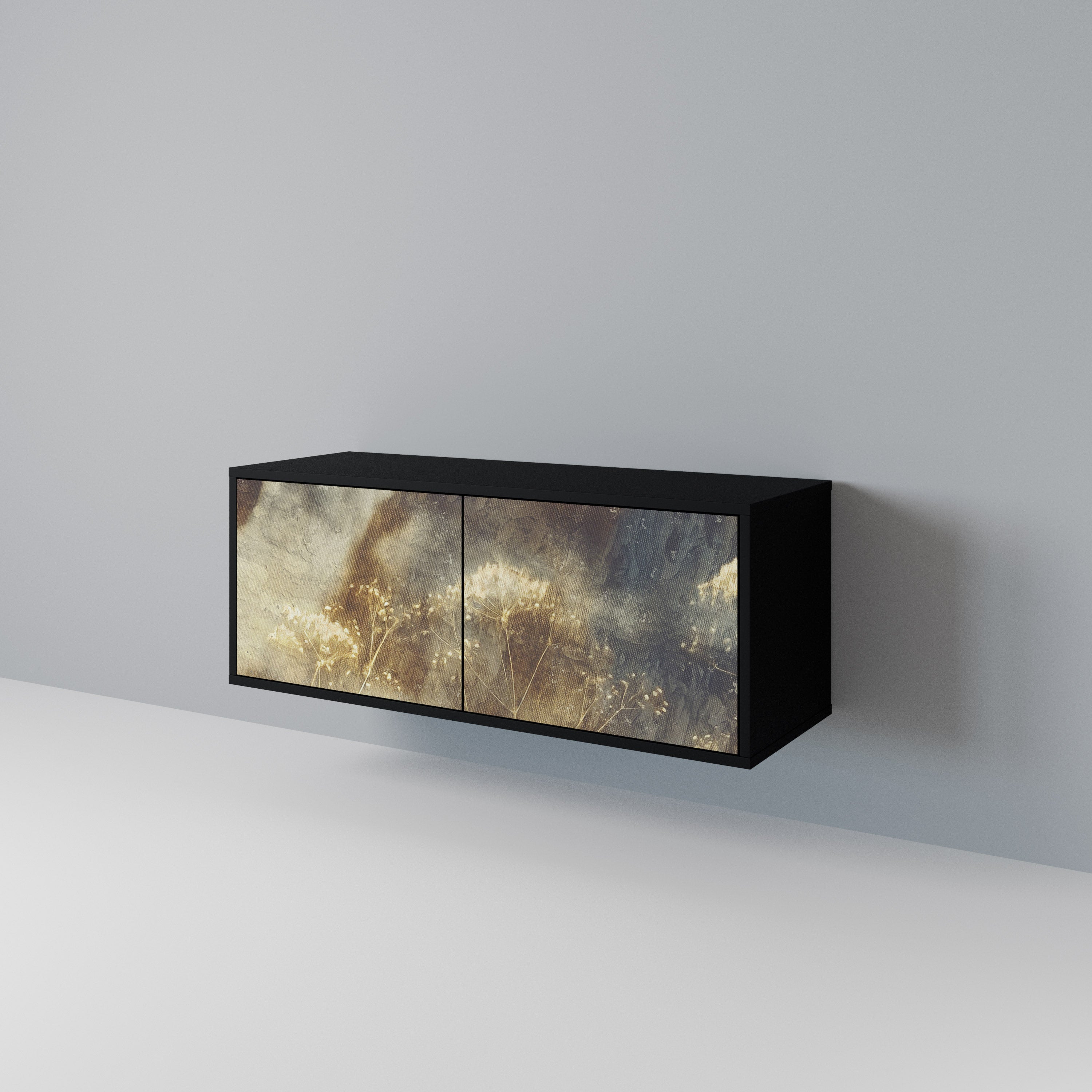 GENTLE POWER Mueble de TV Compacto de 2 puertas