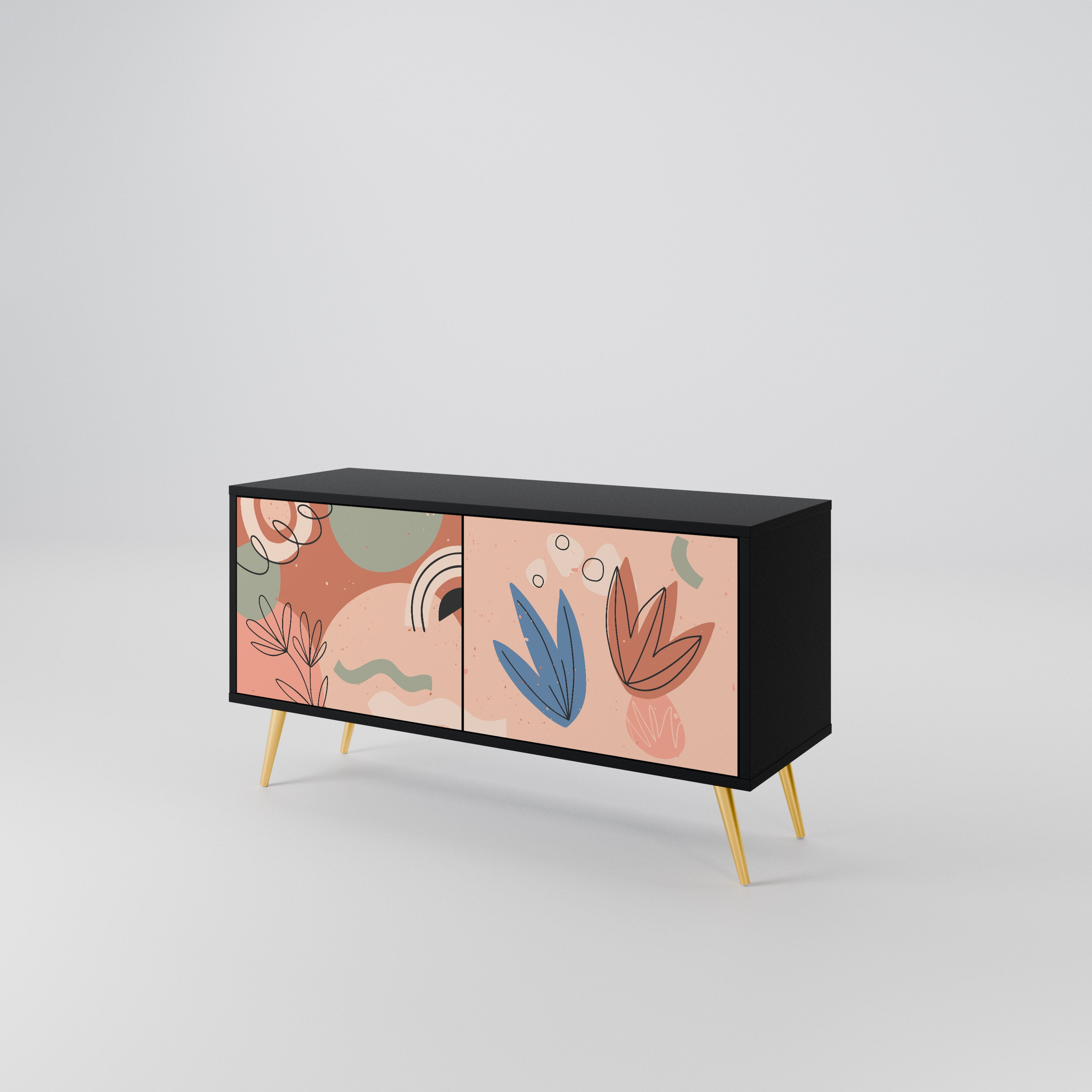 PASTEL DESTINY Mueble de TV Compacto de 2 puertas