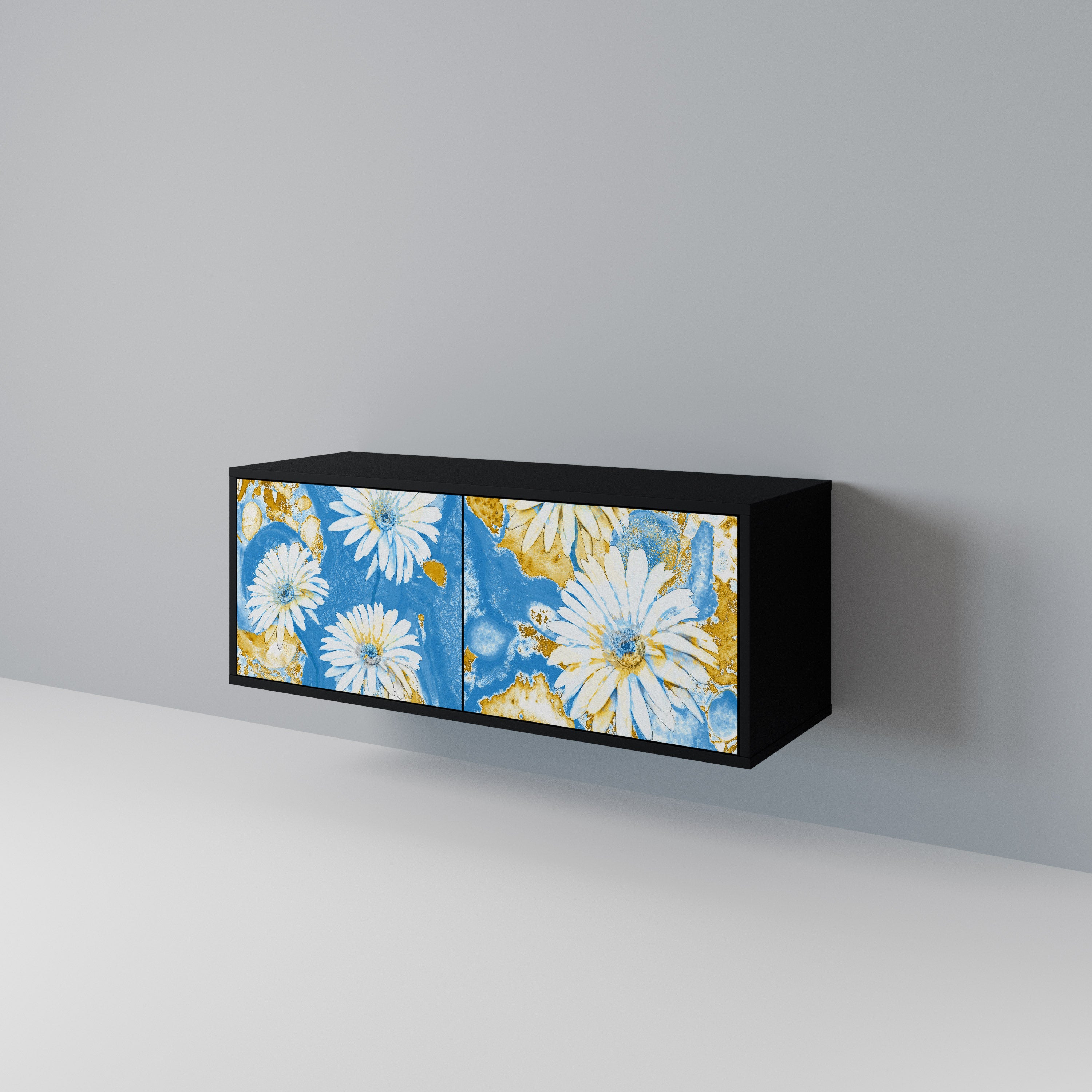 DAISY LUXE Mueble de TV Compacto de 2 puertas