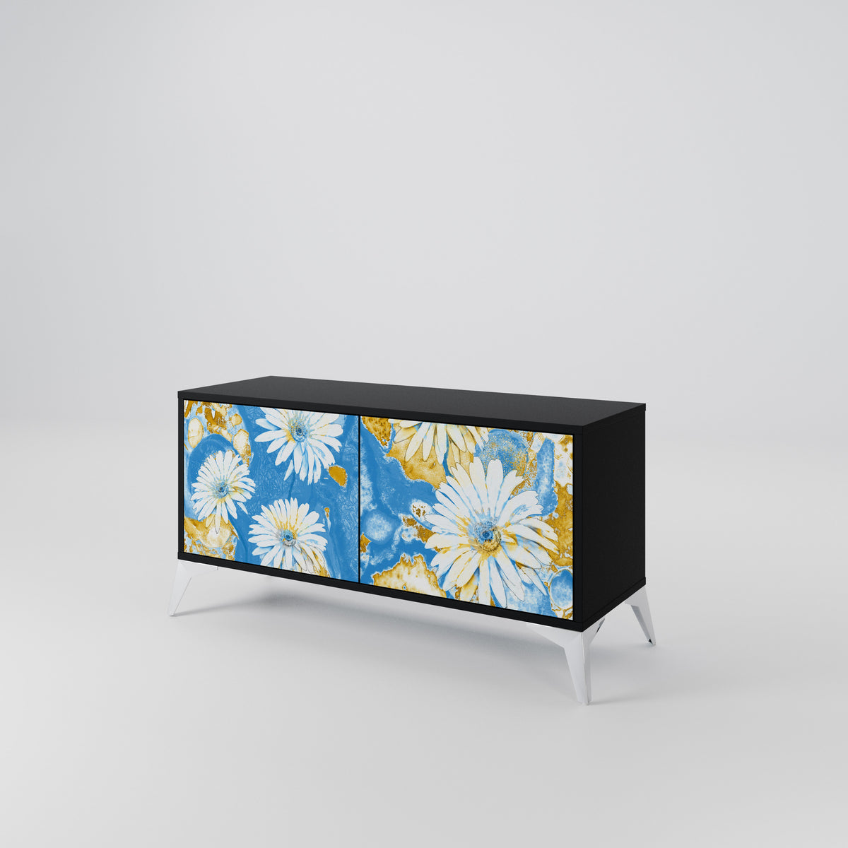 DAISY LUXE Mueble de TV Compacto de 2 puertas