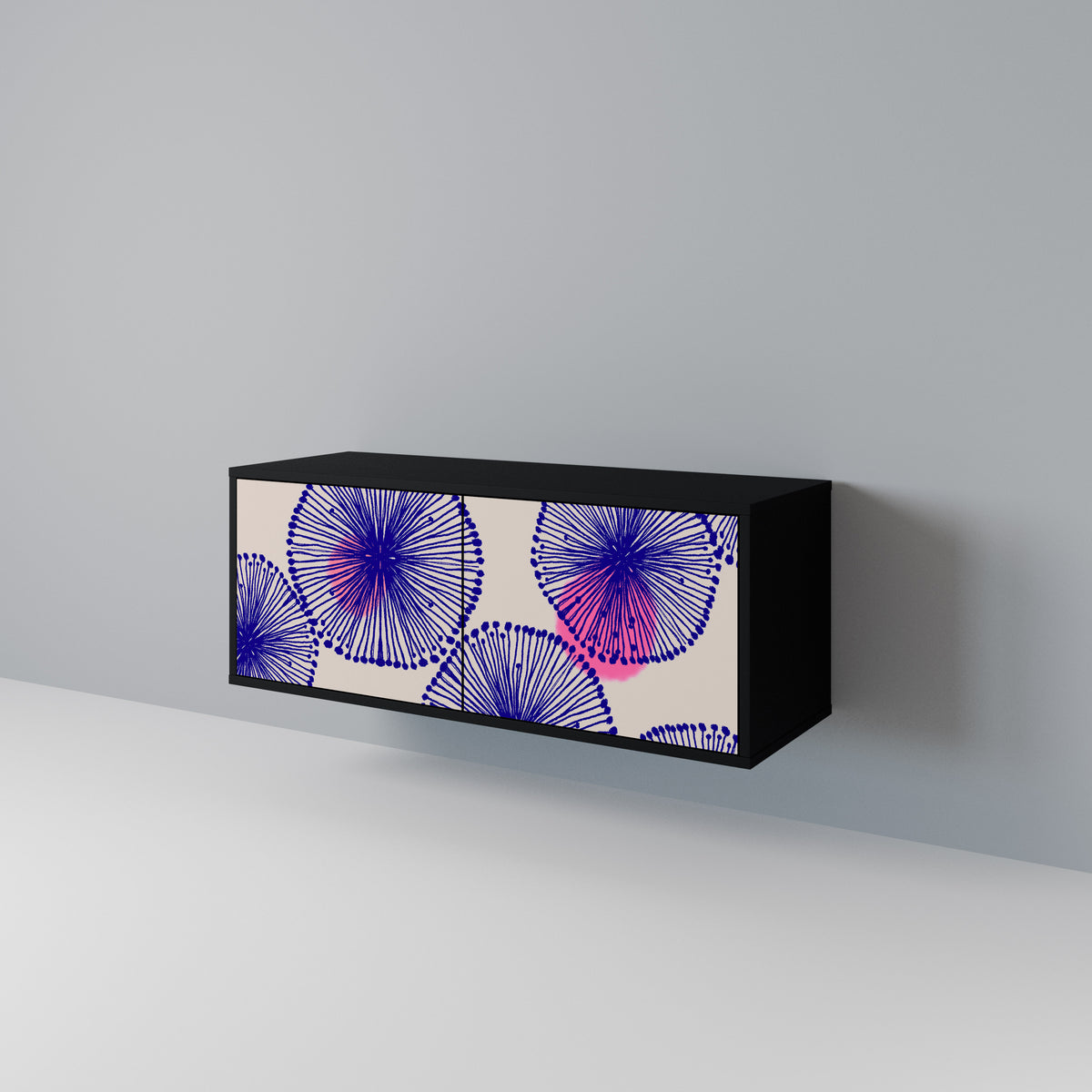 MAGIC NATURE Mueble de TV Compacto de 2 puertas