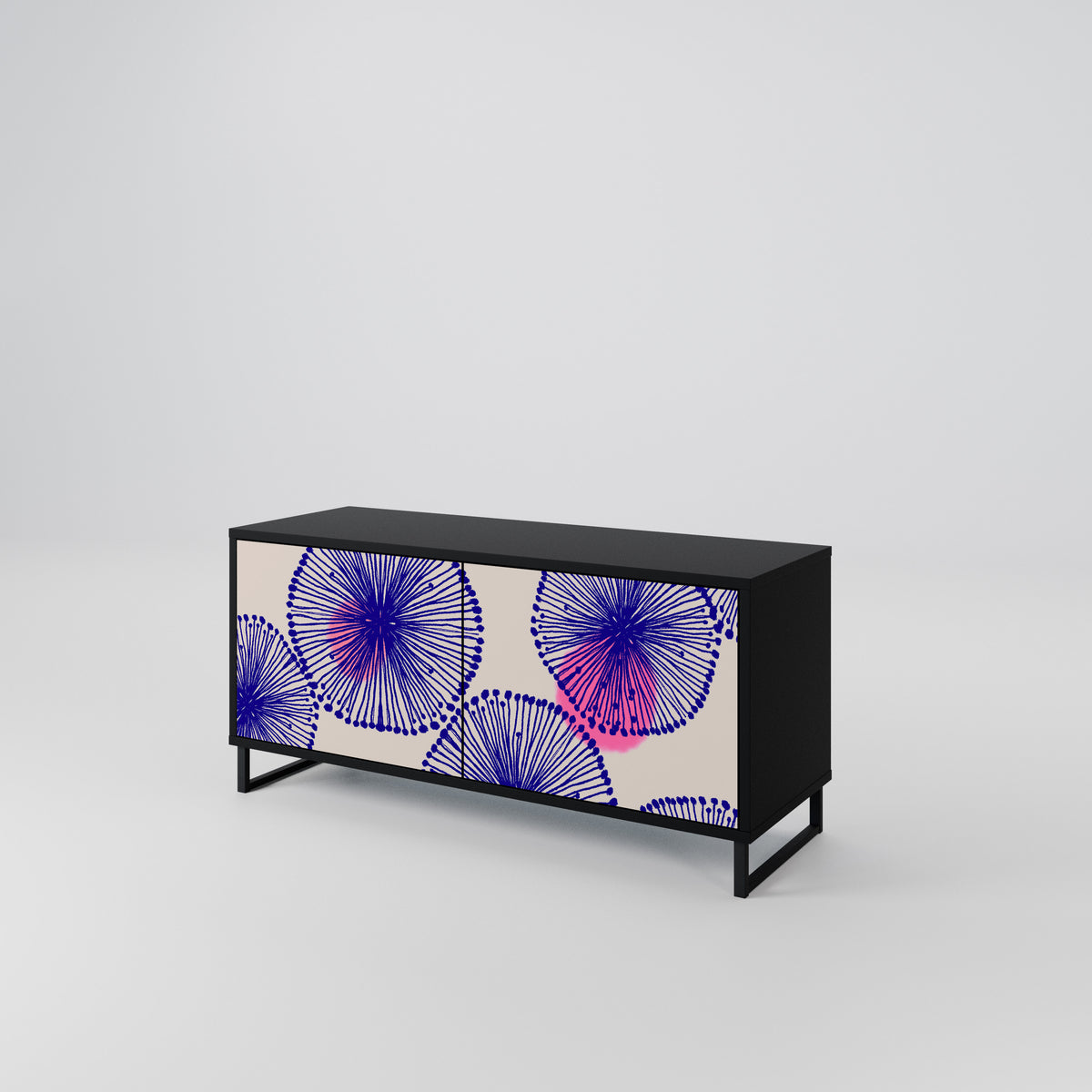 MAGIC NATURE Mueble de TV Compacto de 2 puertas