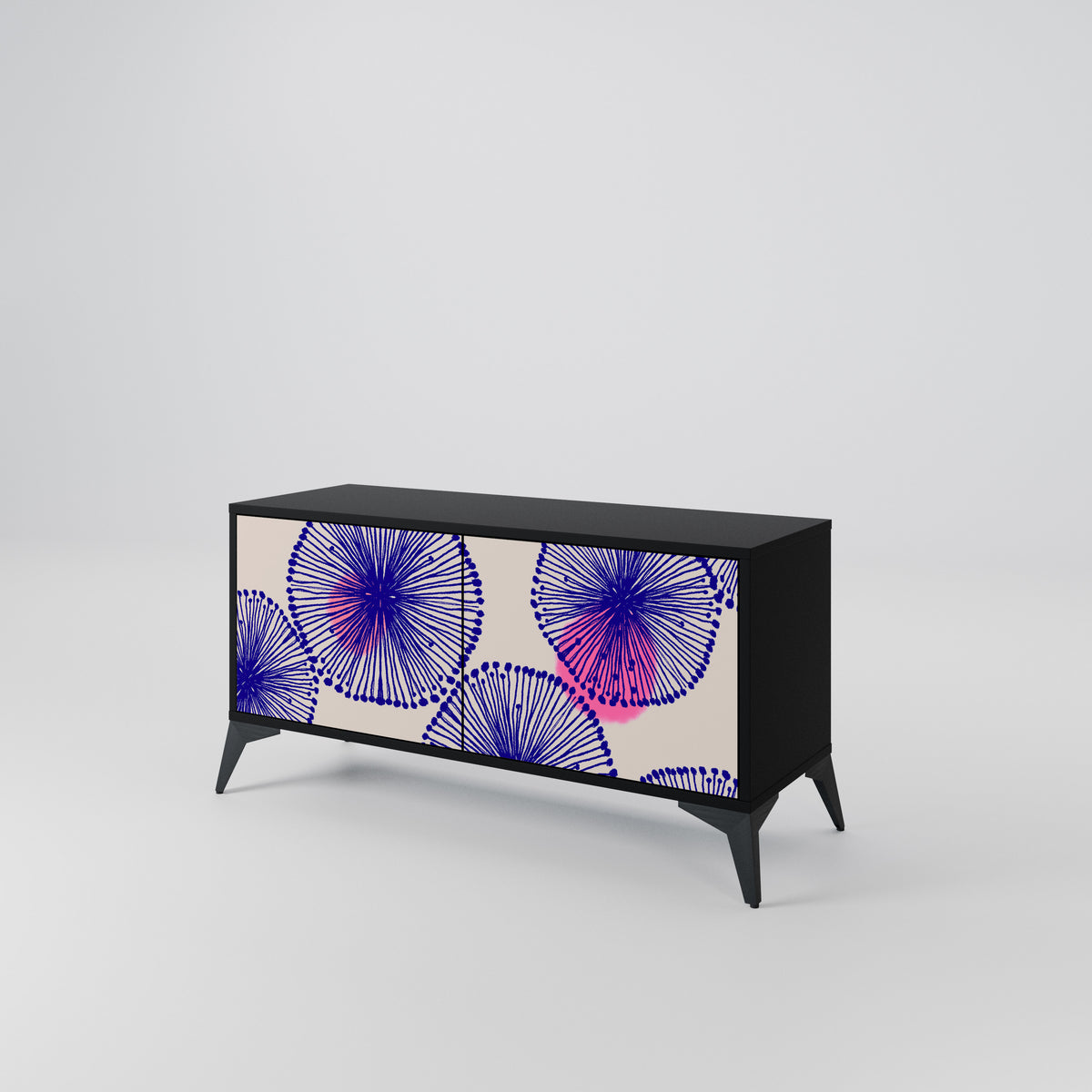 MAGIC NATURE Mueble de TV Compacto de 2 puertas