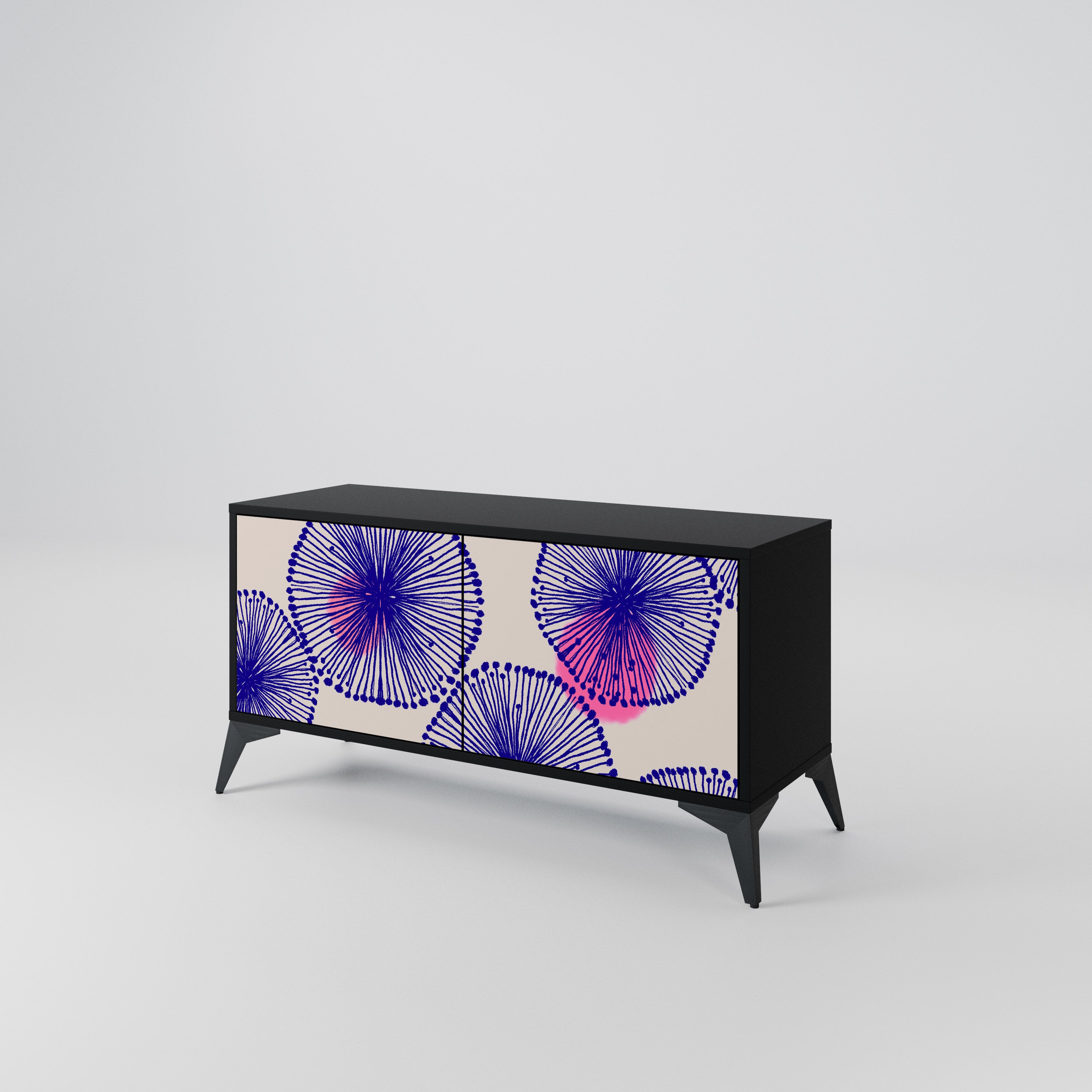 MAGIC NATURE Mueble de TV Compacto de 2 puertas