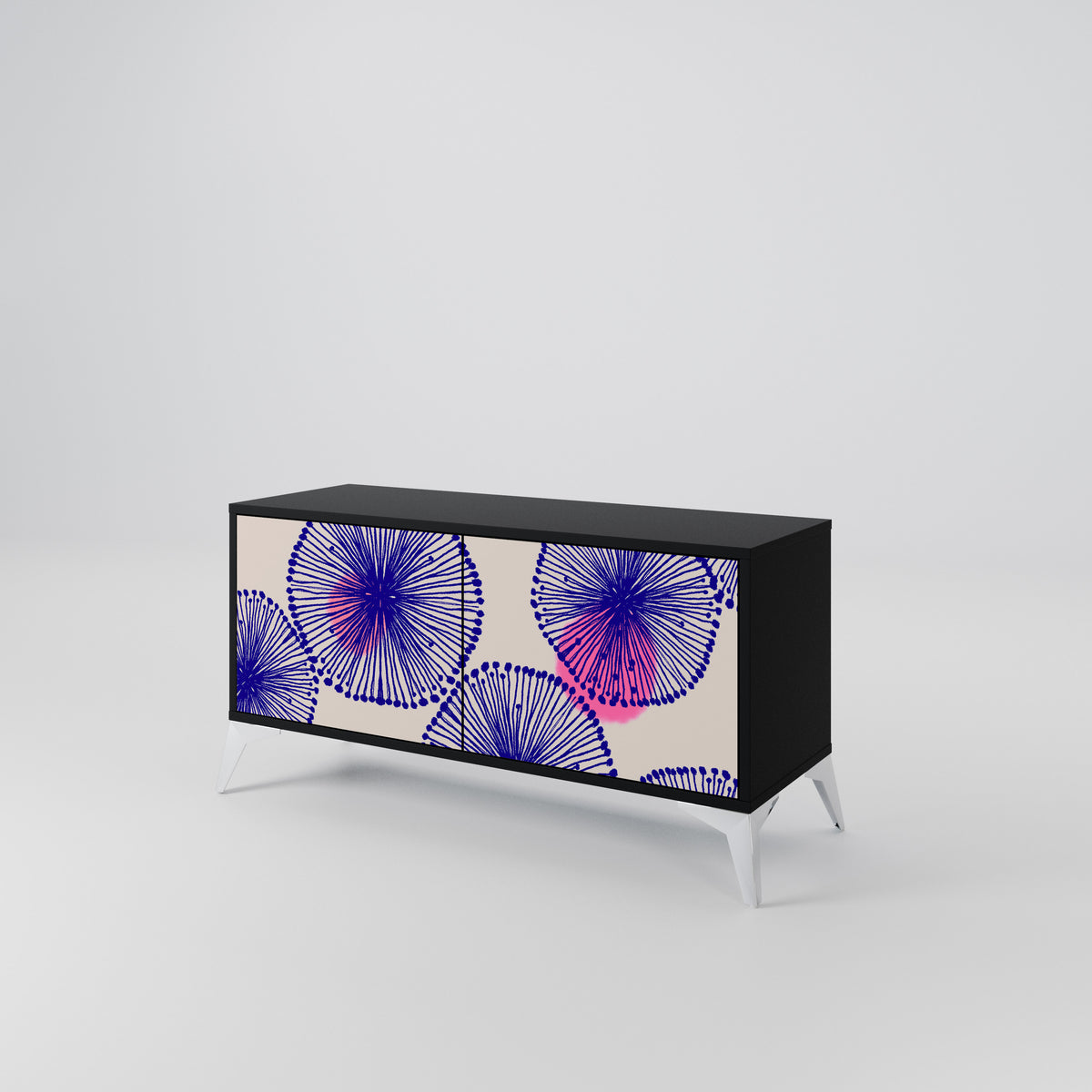 MAGIC NATURE Mueble de TV Compacto de 2 puertas